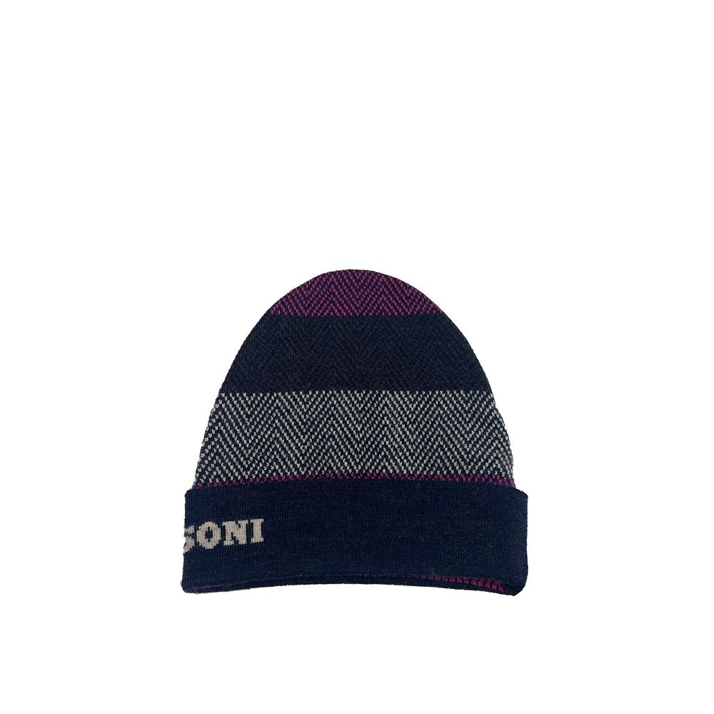 Missoni Blue Wool Beanie