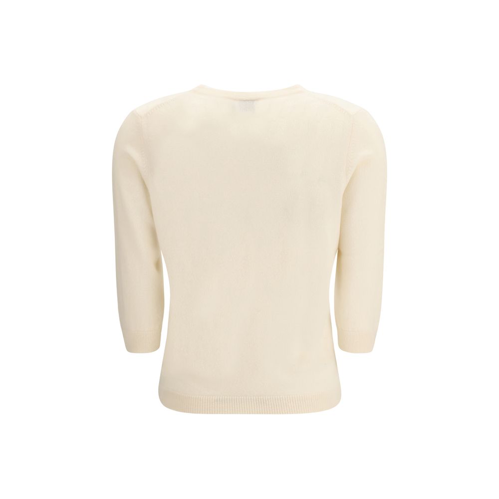 Allude Beige Cashmere Sweater