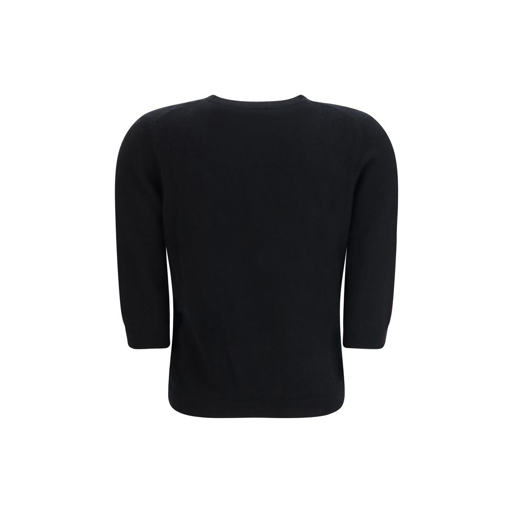 Allude Black Cashmere Sweatshirt