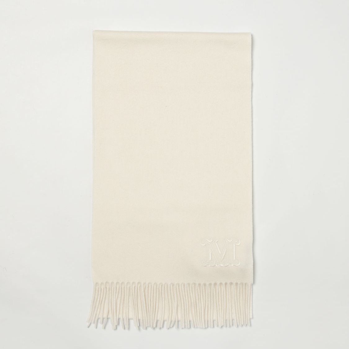 Max Mara White Cashmere Scarf