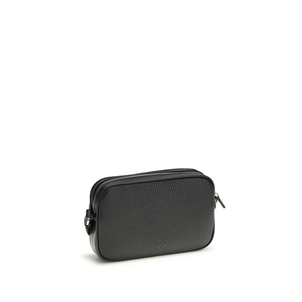 Valentino Garavani Black Calf Leather Bos Taurus Accessories