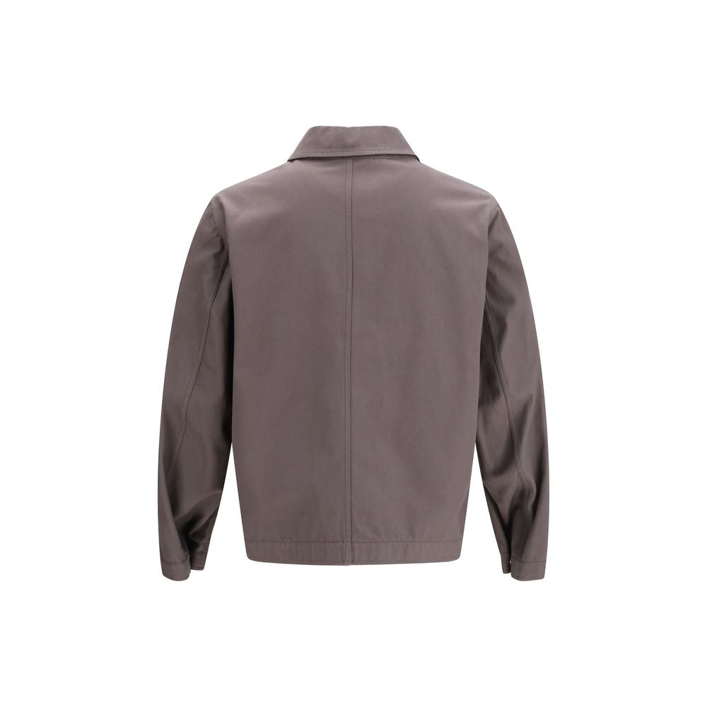 Stone Island Gray Cotton Coat