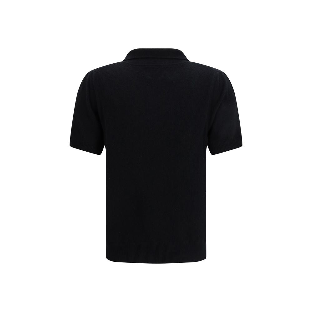 Allude Black Cashmere Dress Shirt