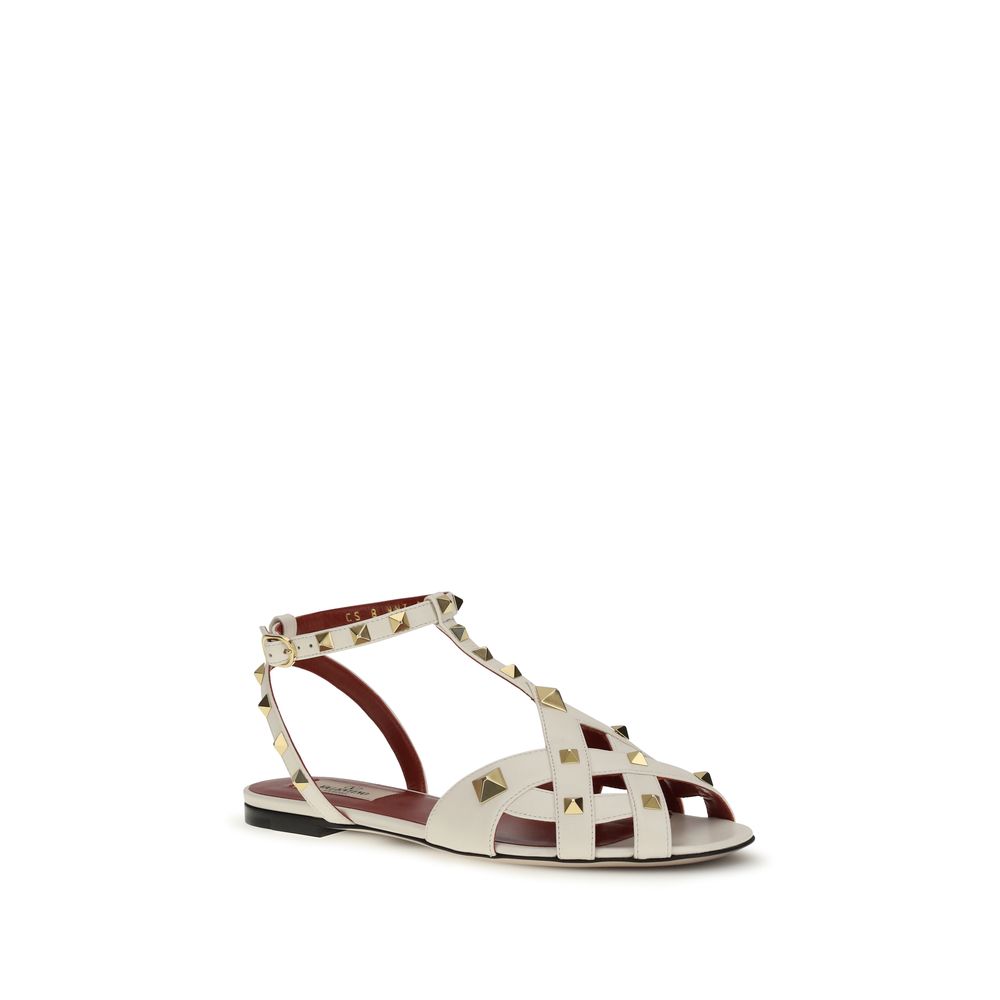 Valentino Garavani Beige Goatskin Sandals