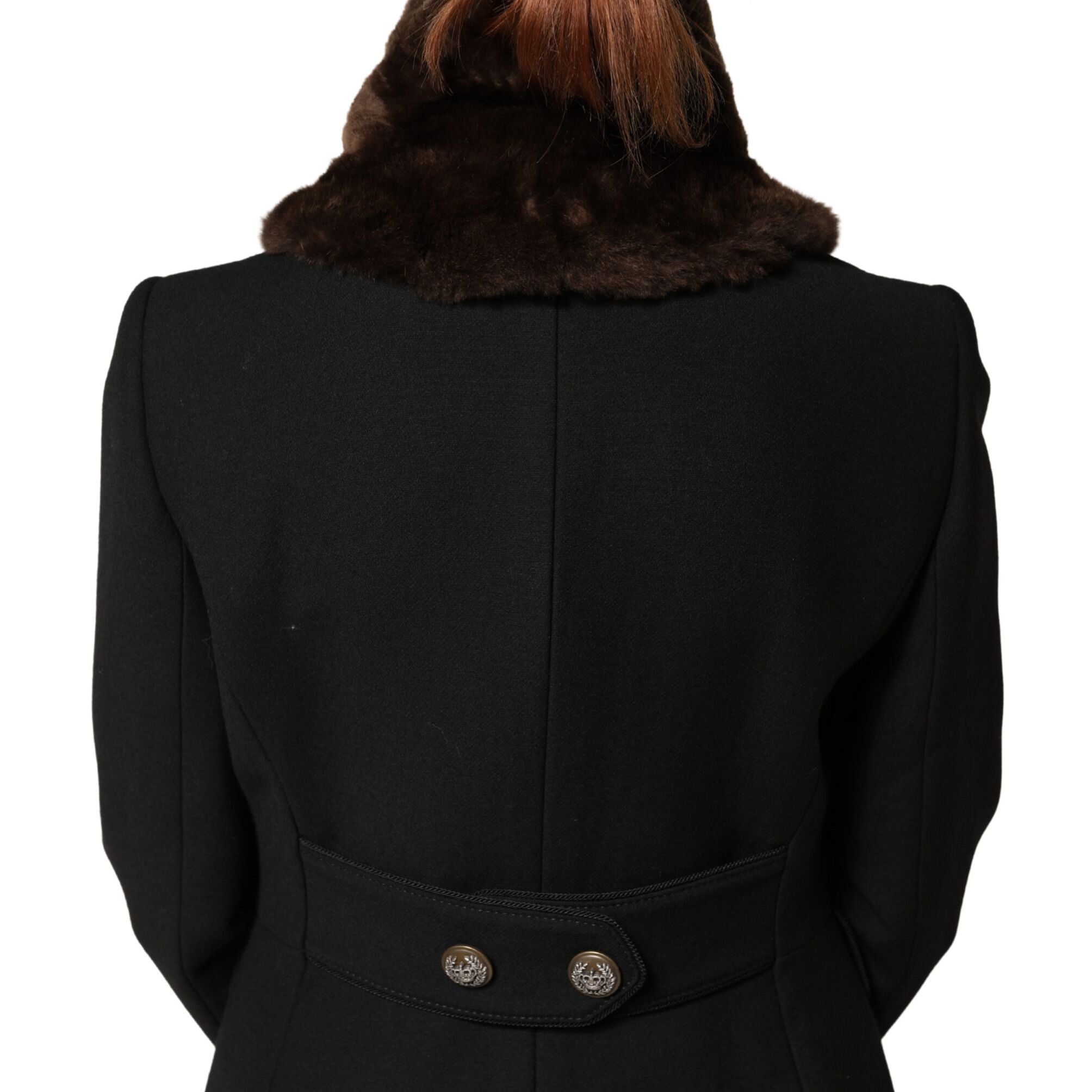 Dolce & Gabbana Brown Fur Shoulder Collar Neck Wrap 60cm x 14cm Scarf