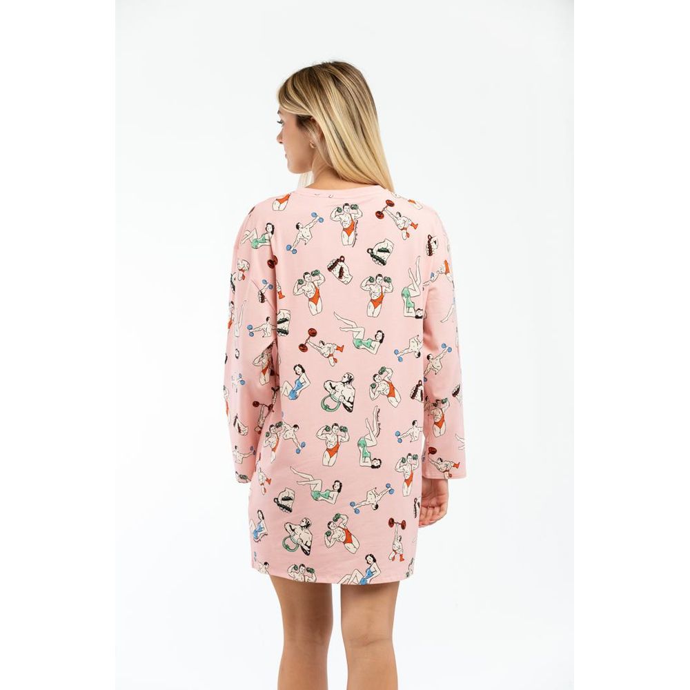 Moschino Pink Cotton Casual Dress