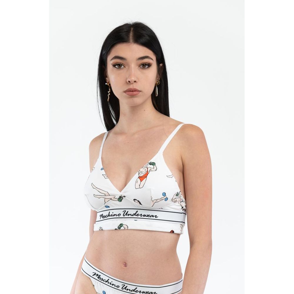 Moschino White Cotton Tank Tops
