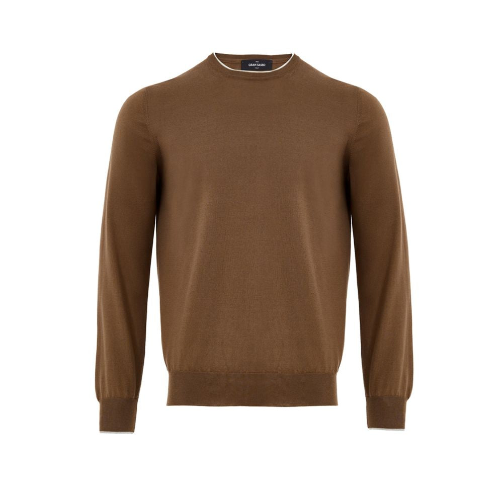 Gran Sasso Brown Silk Sweatshirt