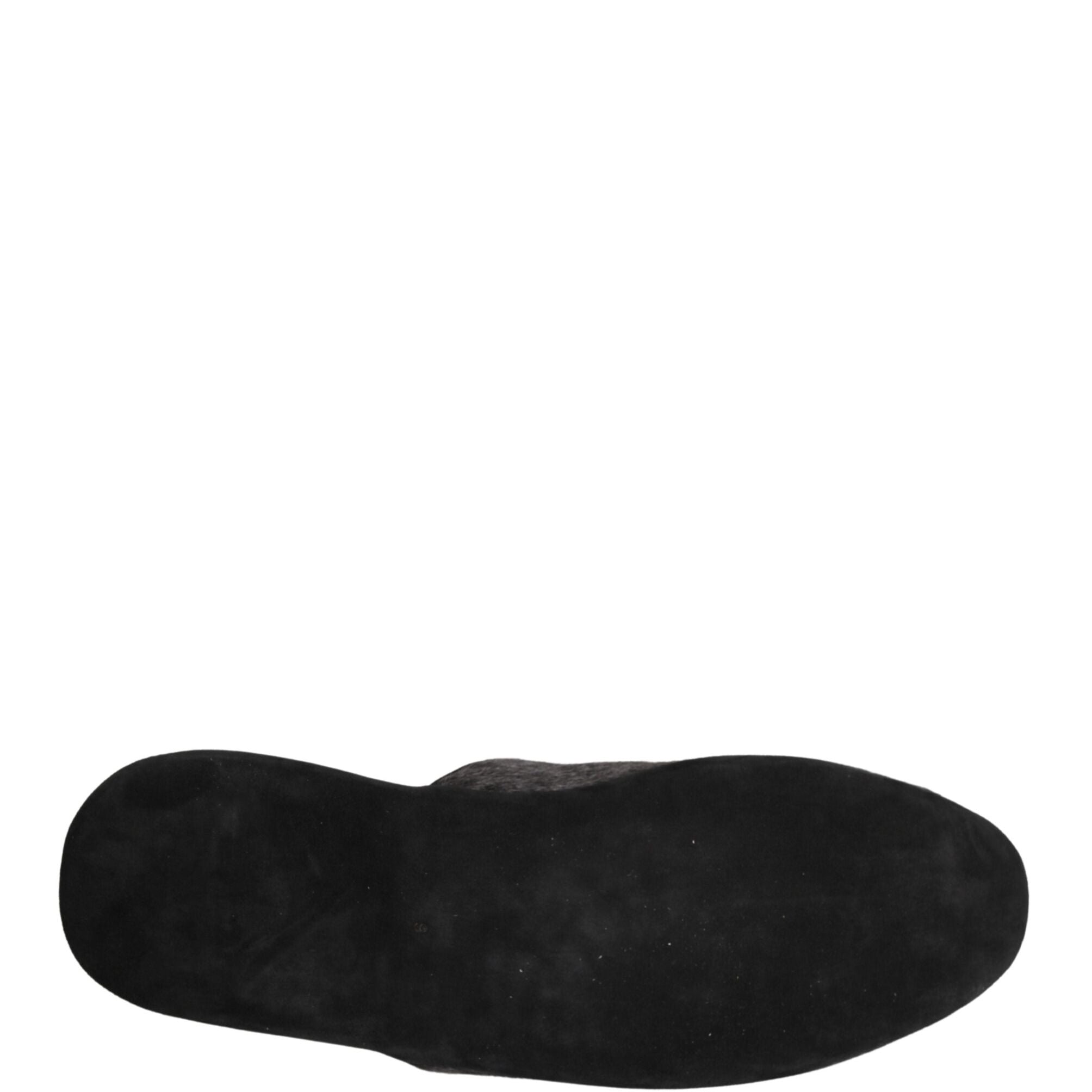 Dolce & Gabbana Dark Grey Charcoal Wool Red Slippers Shoes