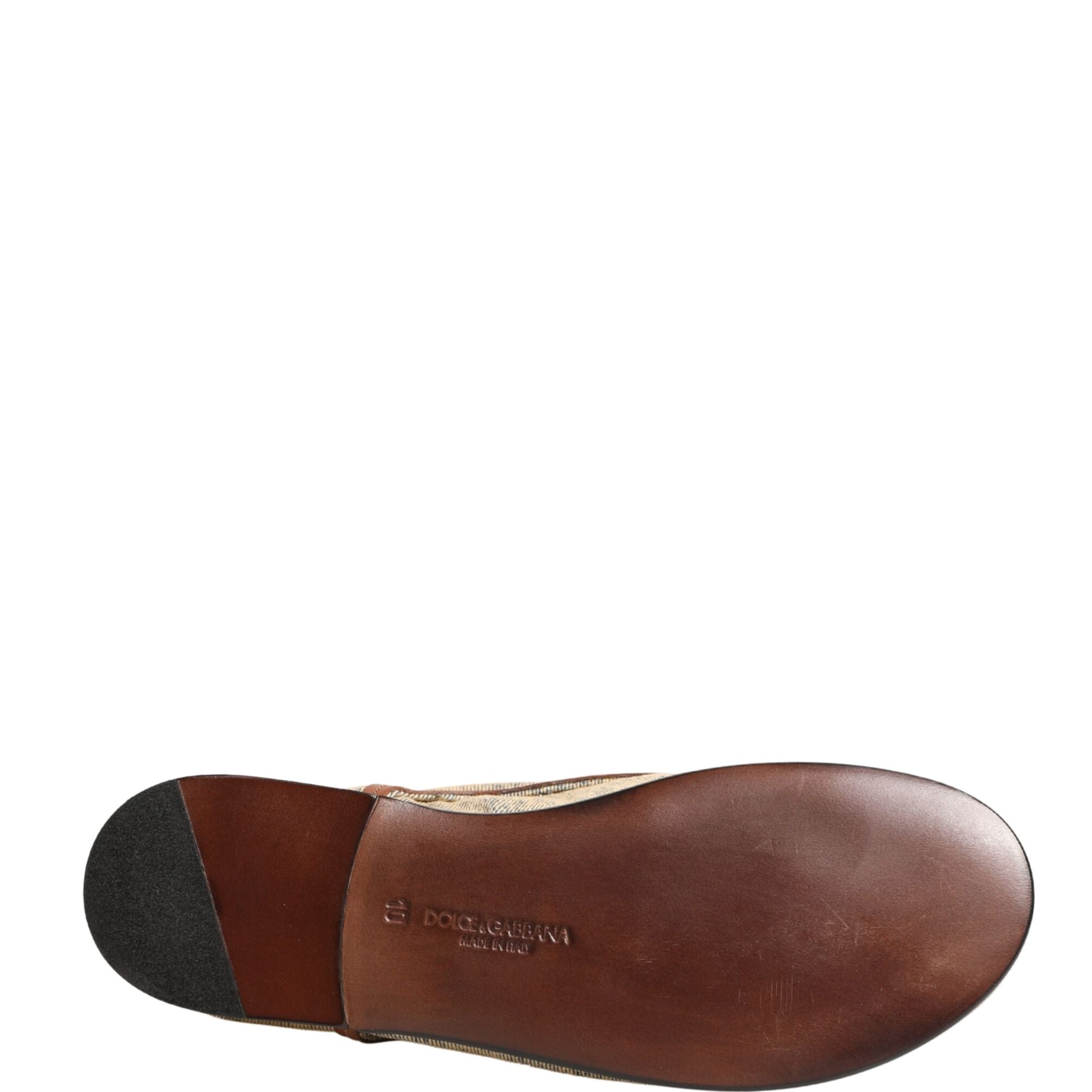 Dolce & Gabbana Denim Navajo Lace-Up Leather Dress Derby Shoes