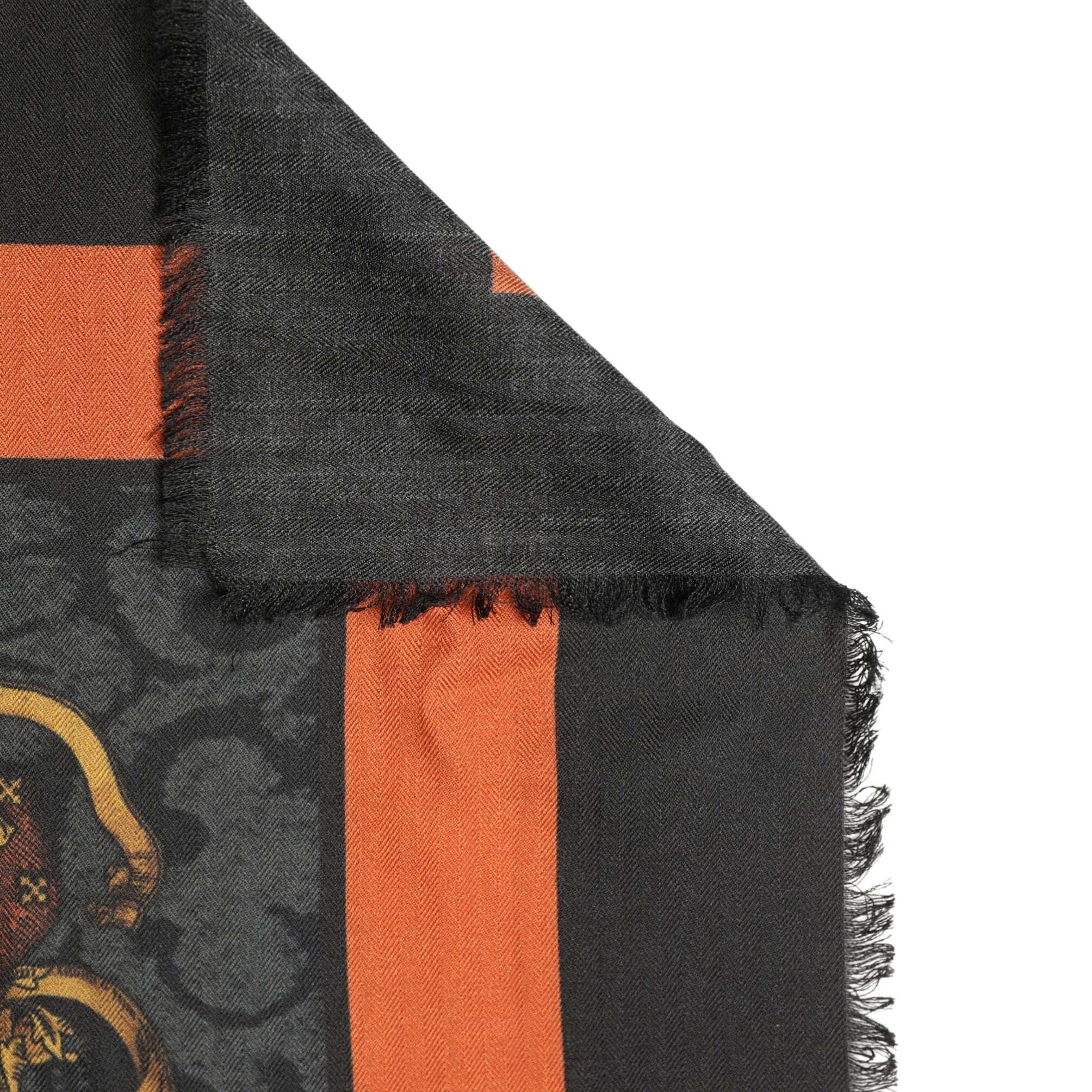 Dolce & Gabbana Multicolor Crest Print Cashmere 272cm x 132cm Men Scarf
