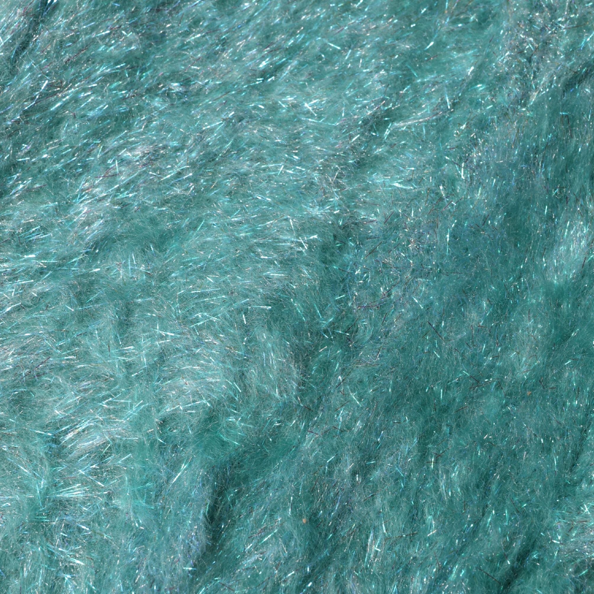 Dolce & Gabbana Teal Mohair Wool Knitted Wrap Shawl 62cm x 32.5cm Scarf
