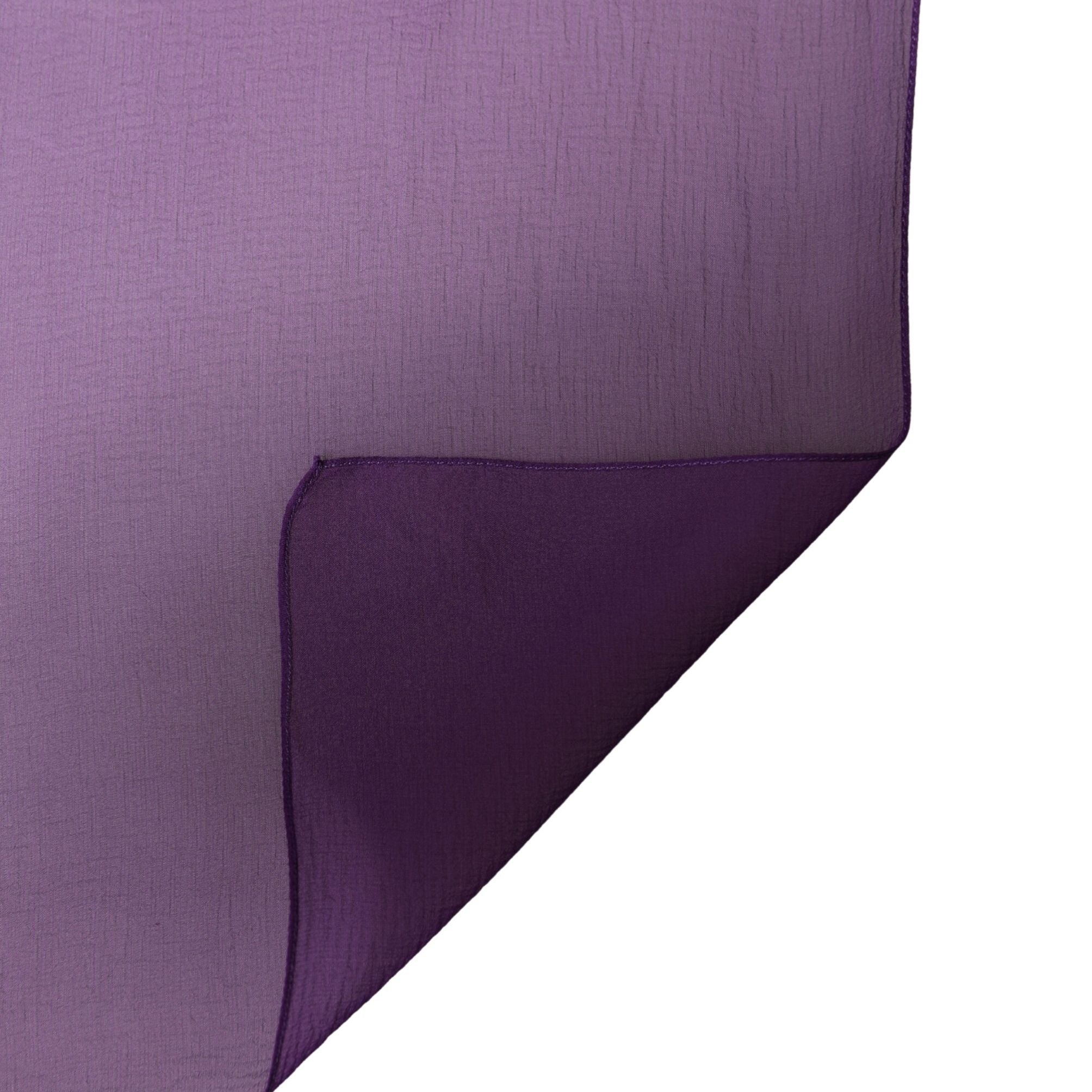 Dolce & Gabbana Purple Silk Neck Wrap Shawl Stole 200cm x 134cm Scarf