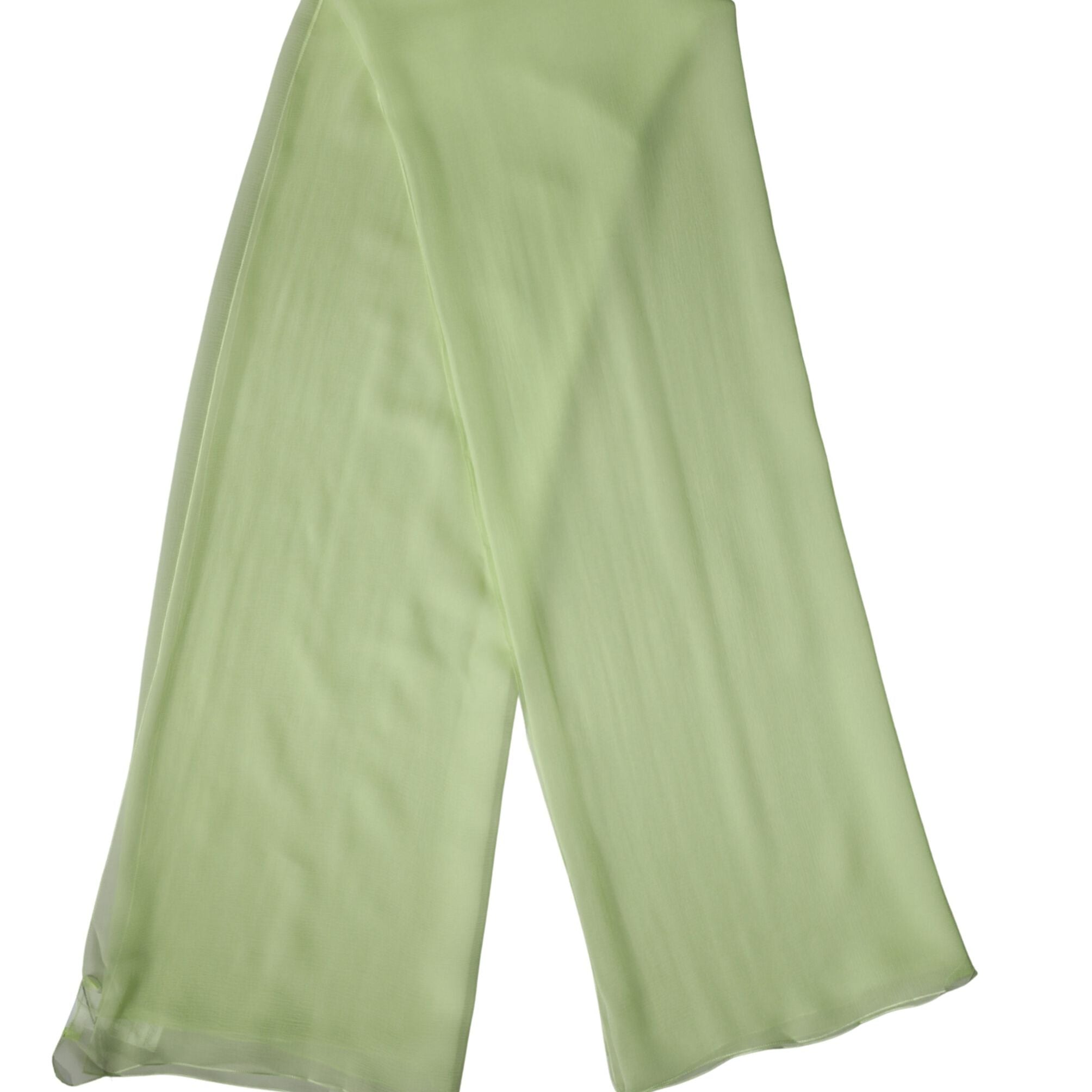 Dolce & Gabbana Light Green Silk Neck Wrap Stole 200cm x 134cm Scarf