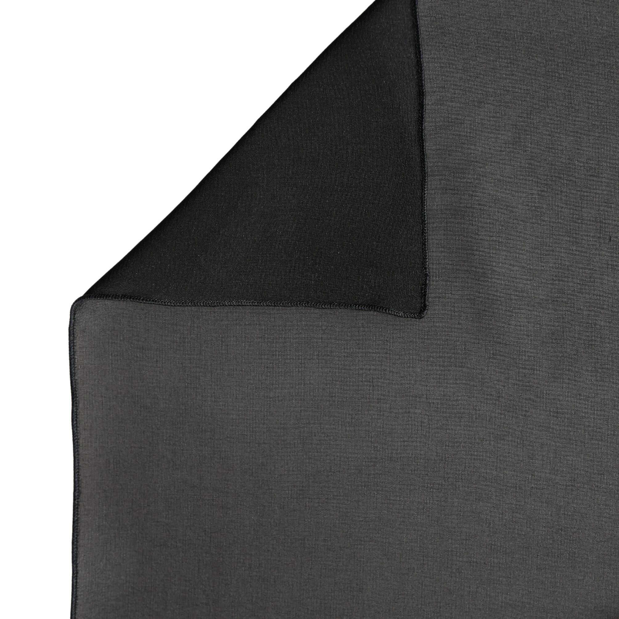 Dolce & Gabbana Black Silk Neck Wrap Shawl Stole 200cm x 64cm  Scarf