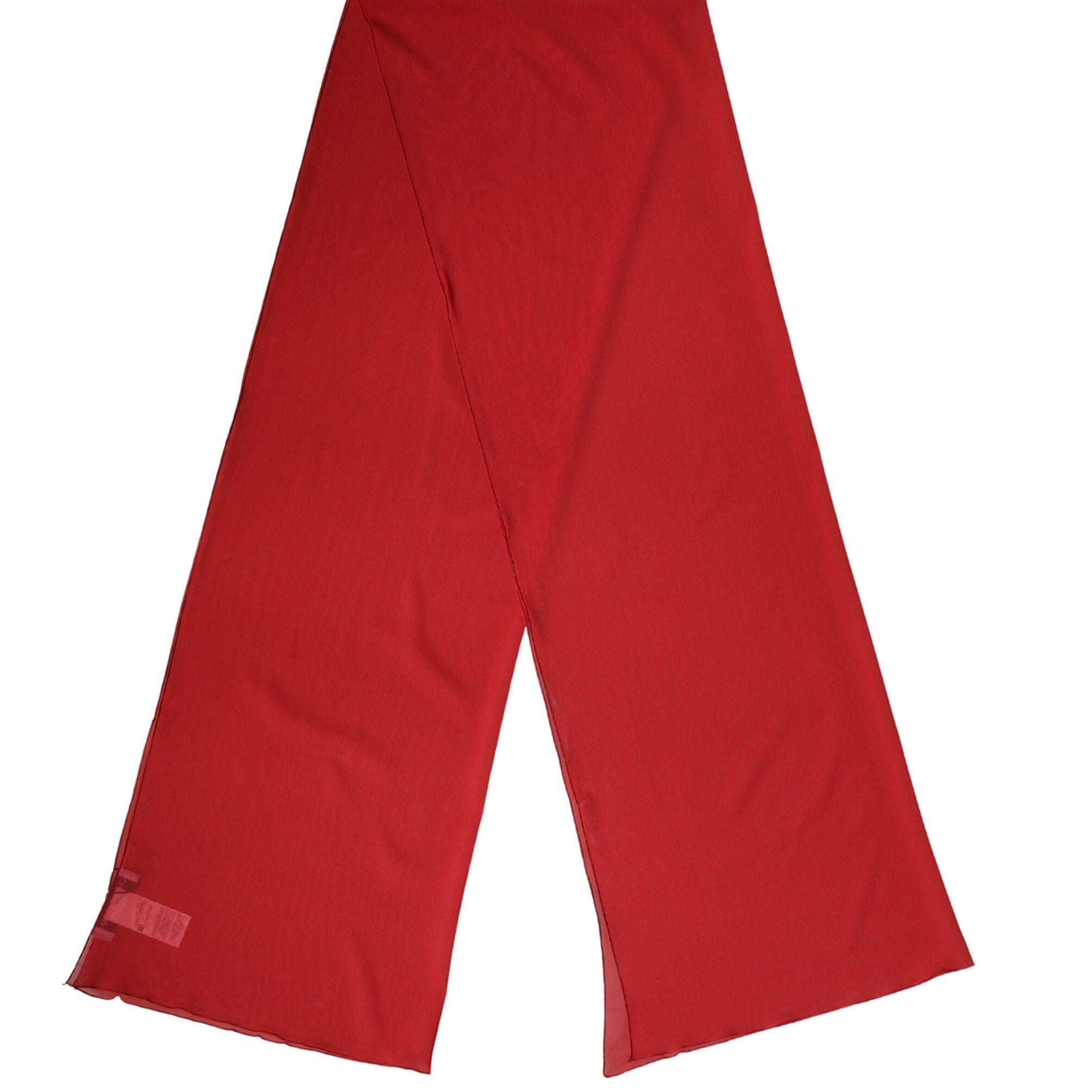 Dolce & Gabbana Red Silk Neck Wrap Shawl Women Stole 200cm x 64cm Scarf