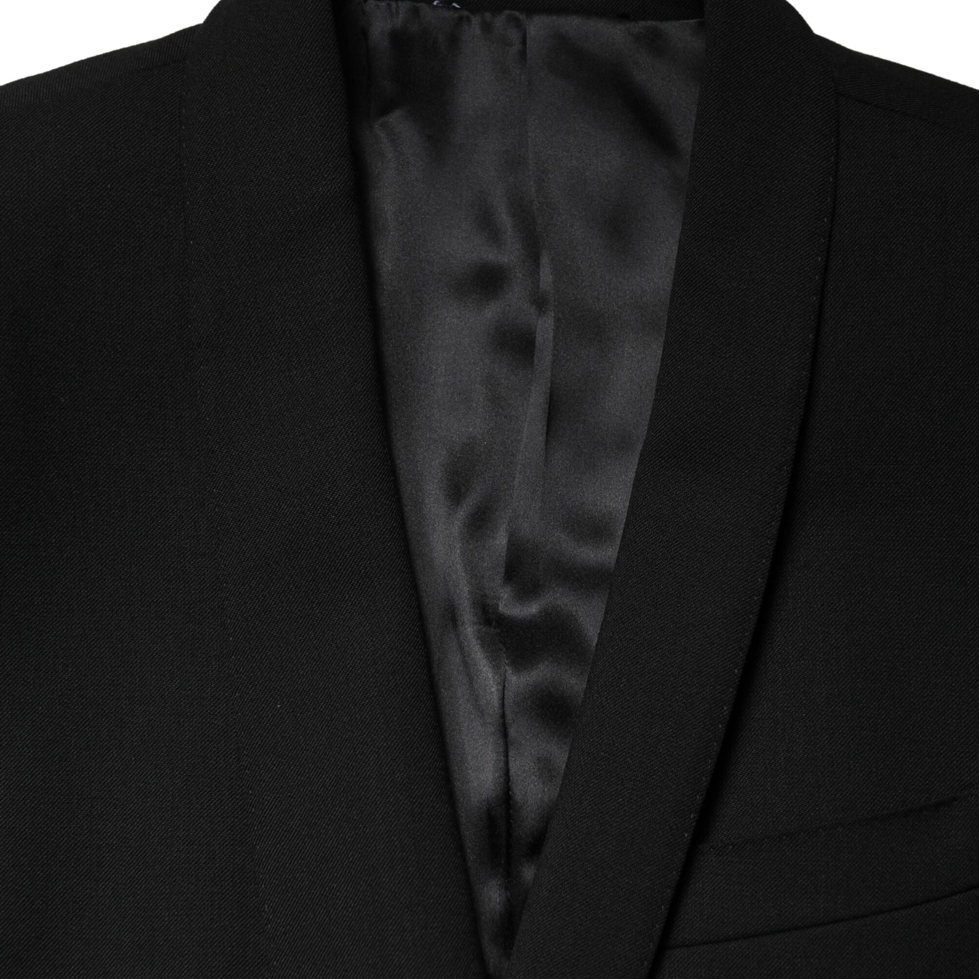 Dolce & Gabbana Black Embellished Single Breasted Blazer