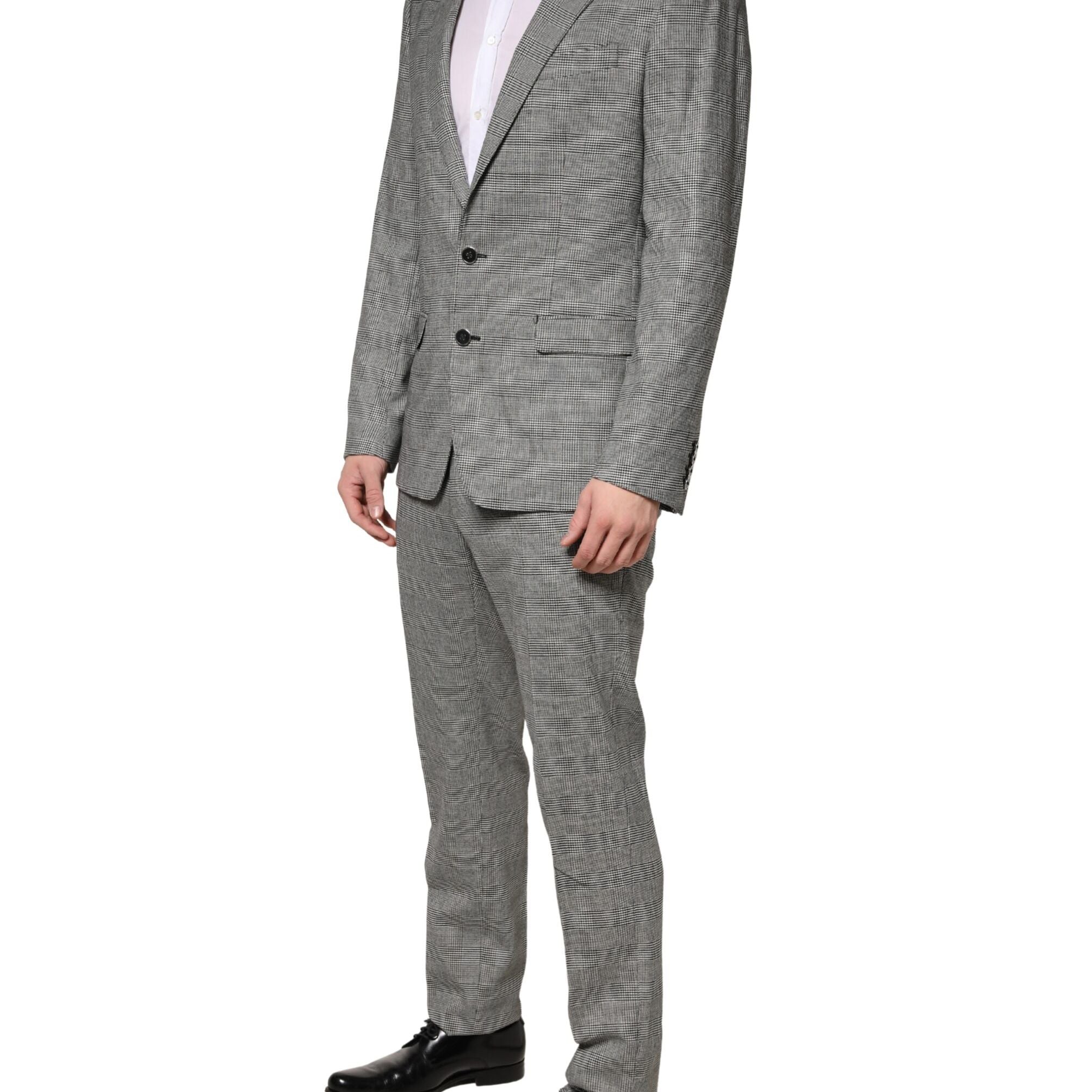 Dolce & Gabbana Gray MARTINI Single Breasted Formal 2PC Suit