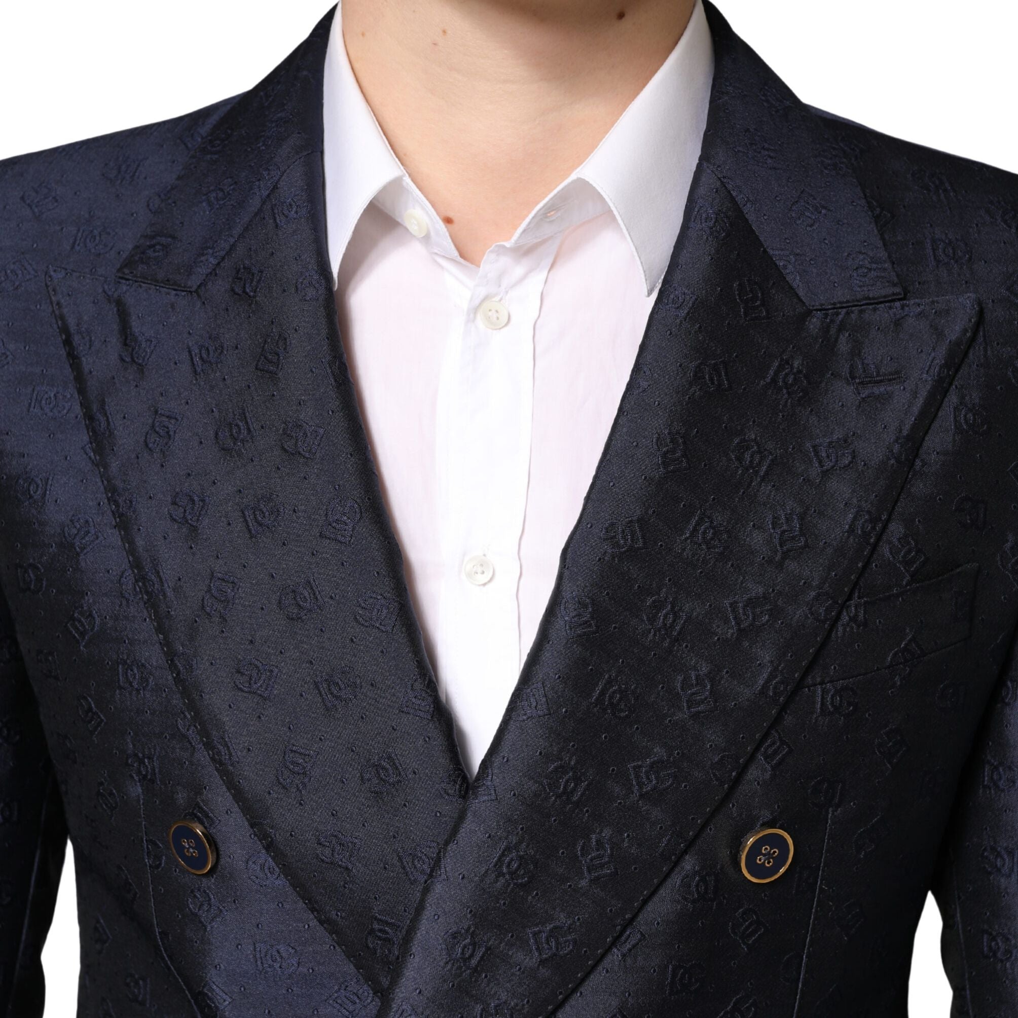 Dolce & Gabbana Dark Blue Double Breasted SICILIA 2 PC Suit