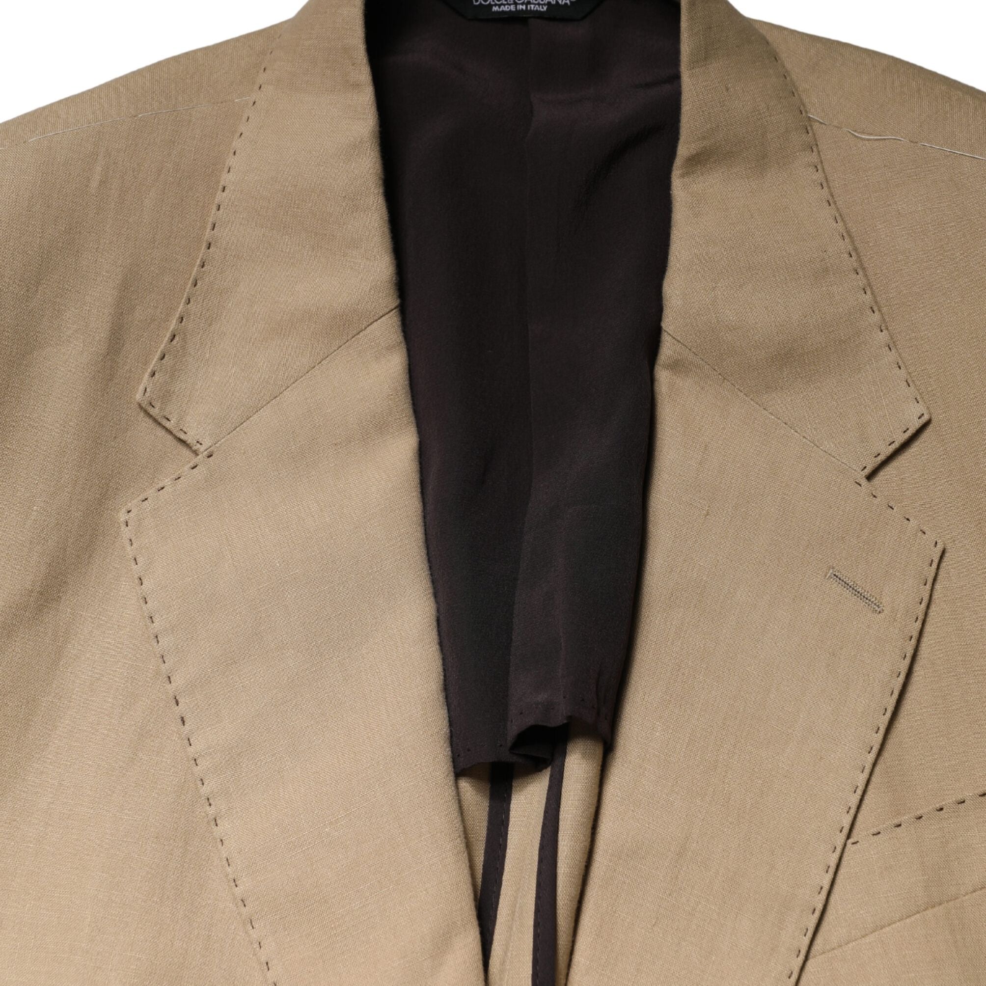 Dolce & Gabbana Beige TAORMINA Single Breasted Formal 2 Piece Suit