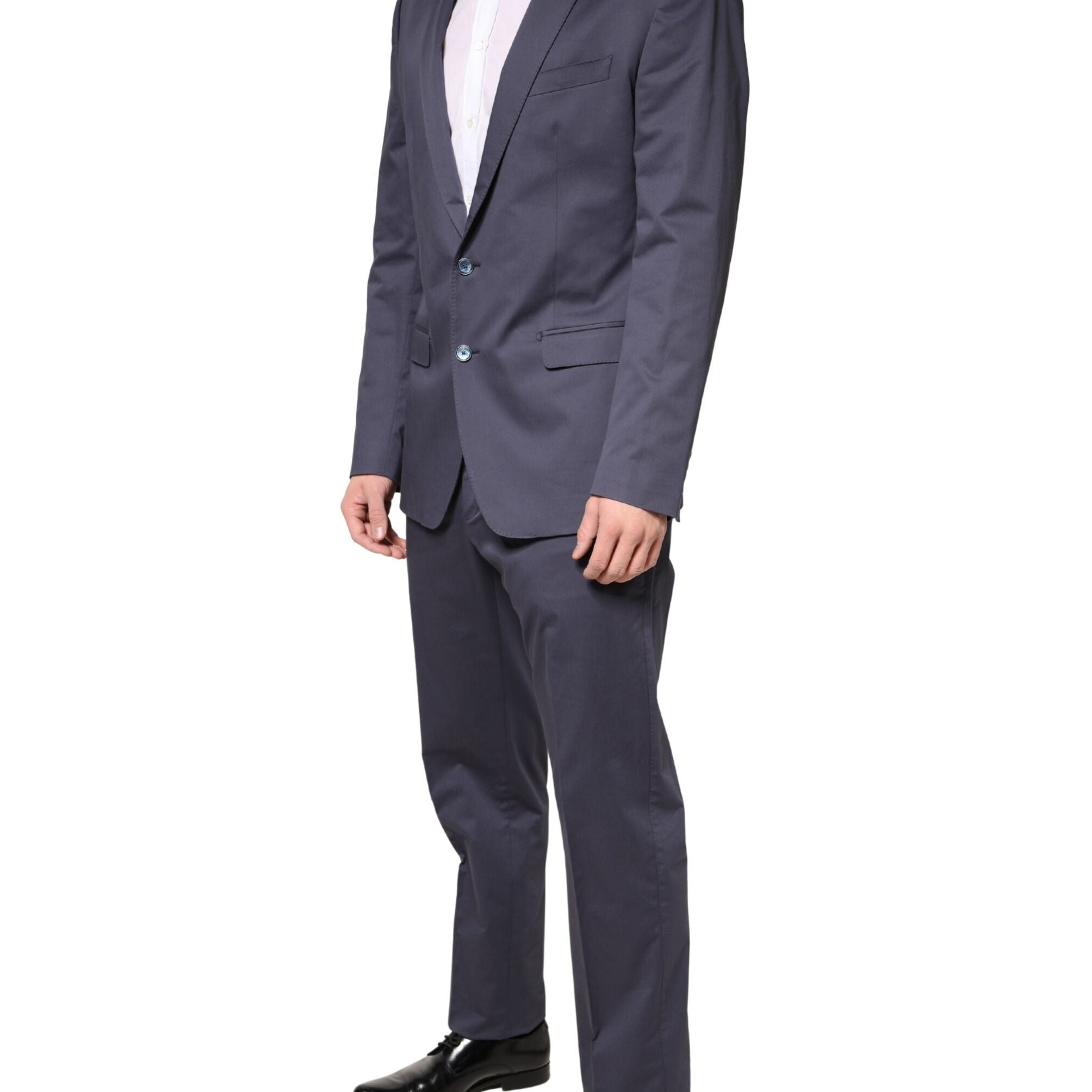 Dolce & Gabbana Blue Single Breasted MARTINI 2 Piece Suit