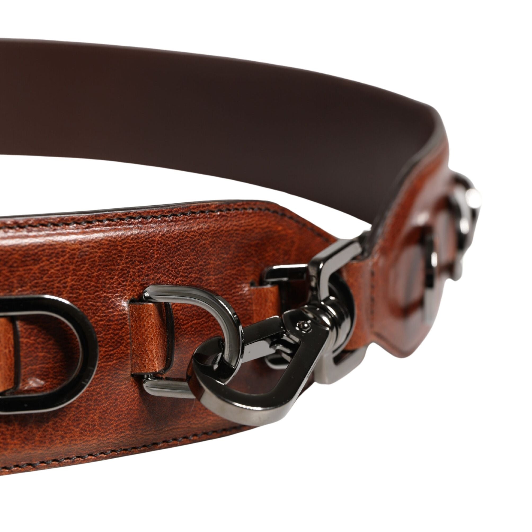 Dolce & Gabbana Brown Horse Velvet Leather Bag Accessory Shoulder Strap