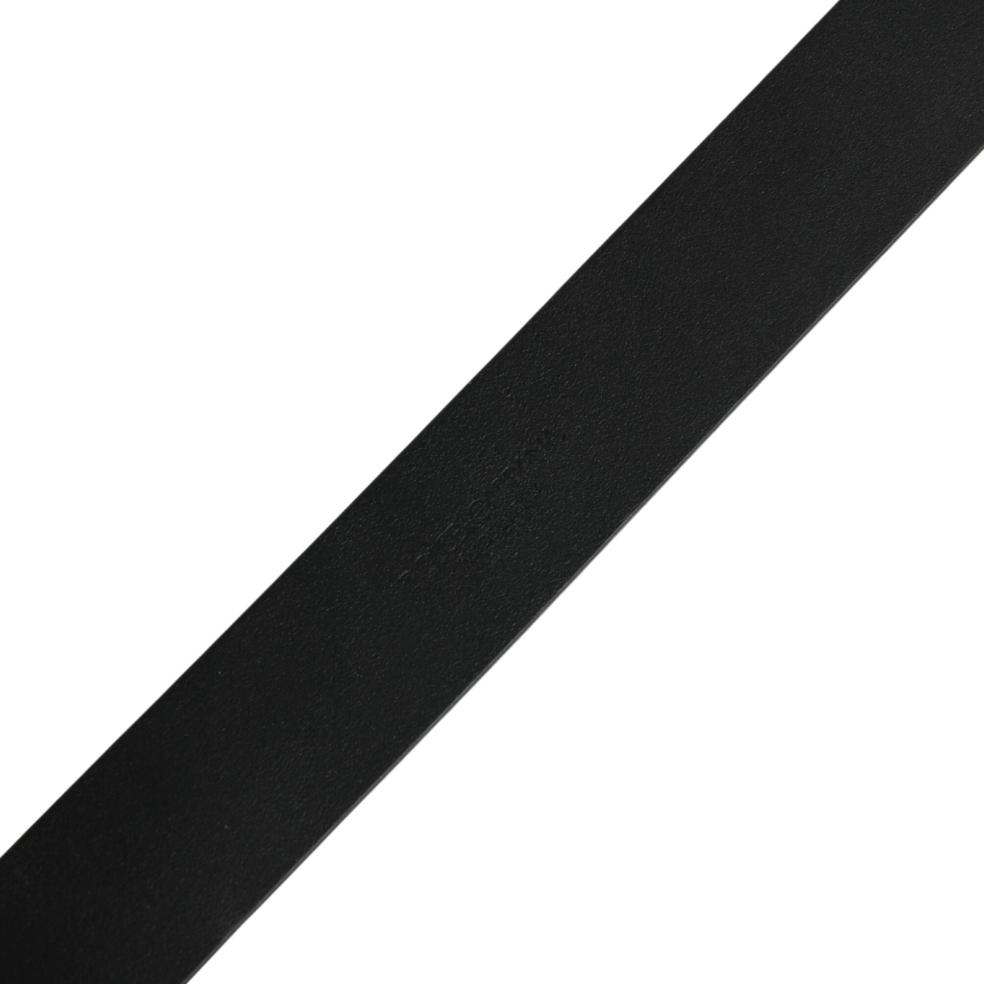 Dolce & Gabbana Black Calf Leather Gold Metal Buckle  Belt