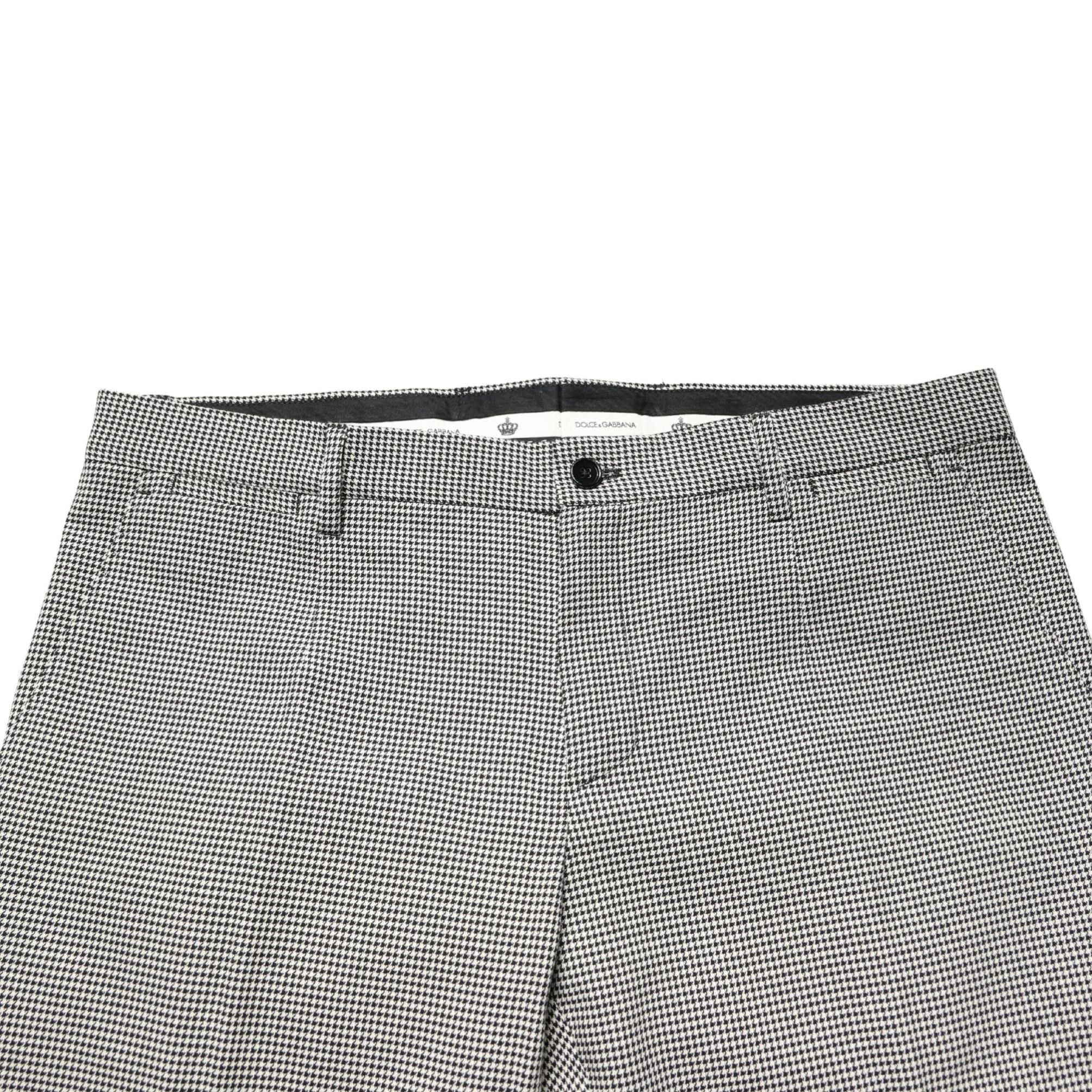 Dolce & Gabbana Gray Cotton Skinny Dress Formal Trouser Pants