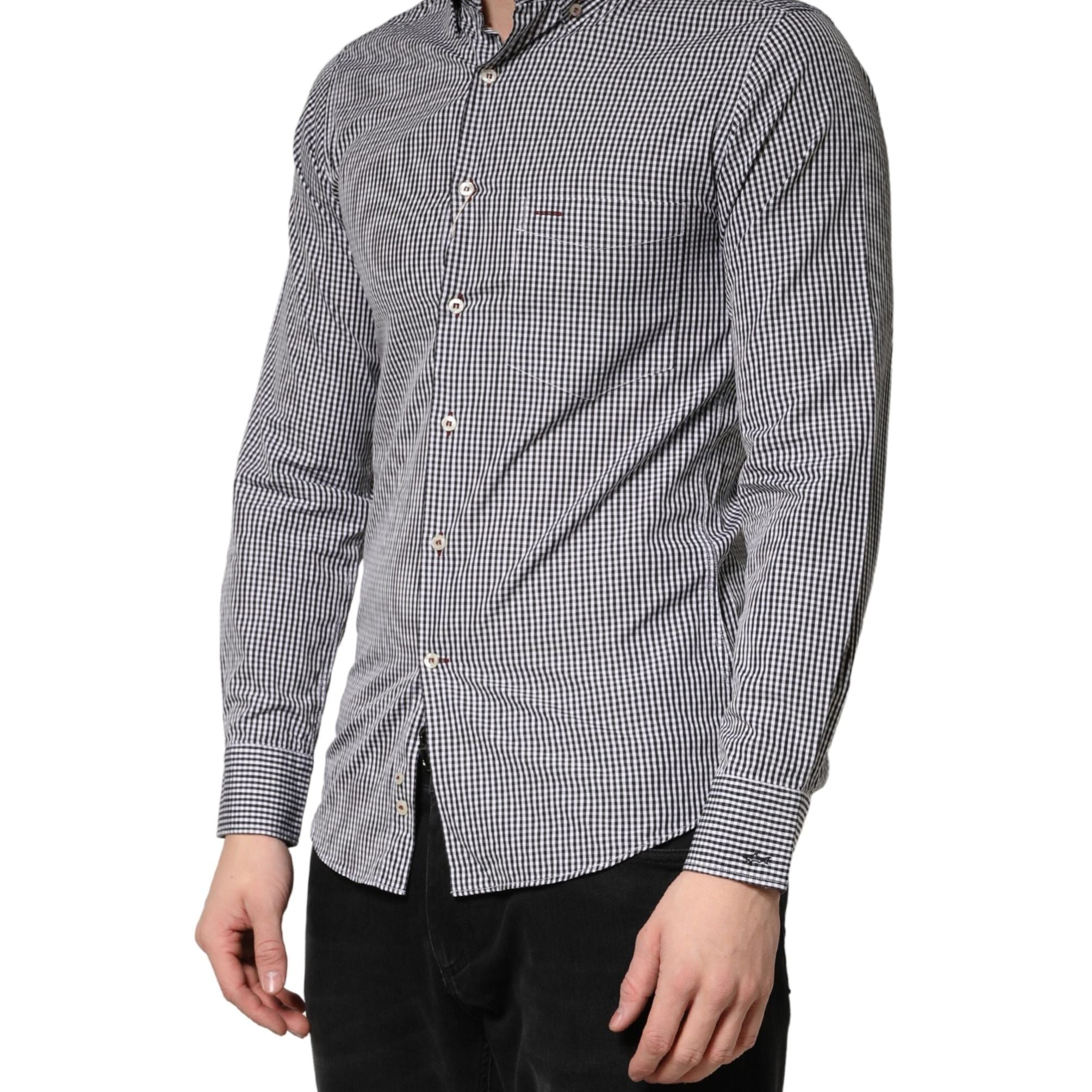 Paul & Shark Gray Cotton Long Sleeves Button Down Dress Shirt