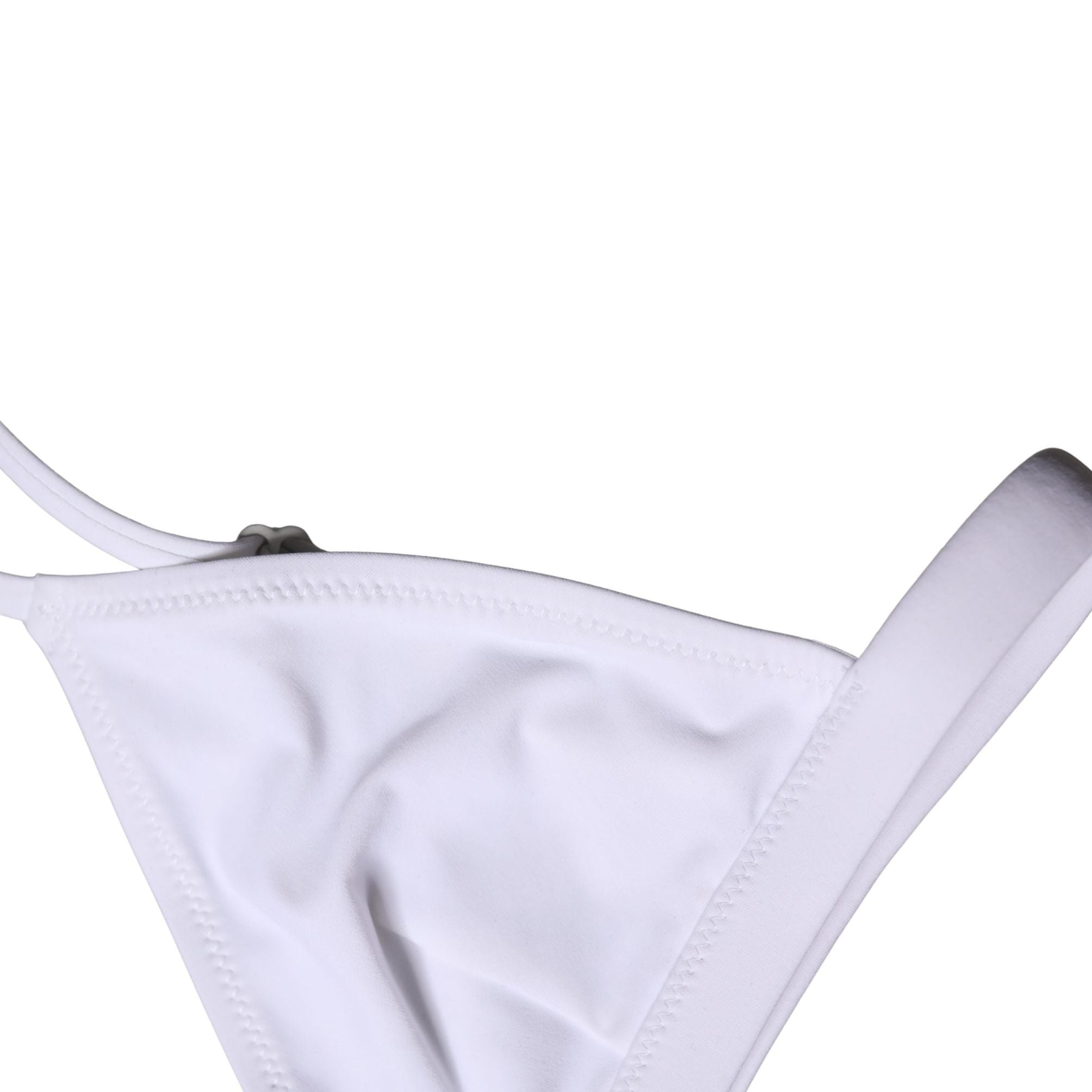 Dolce & Gabbana Top White Nylon Triangle Swimwear Beachwear Bikini