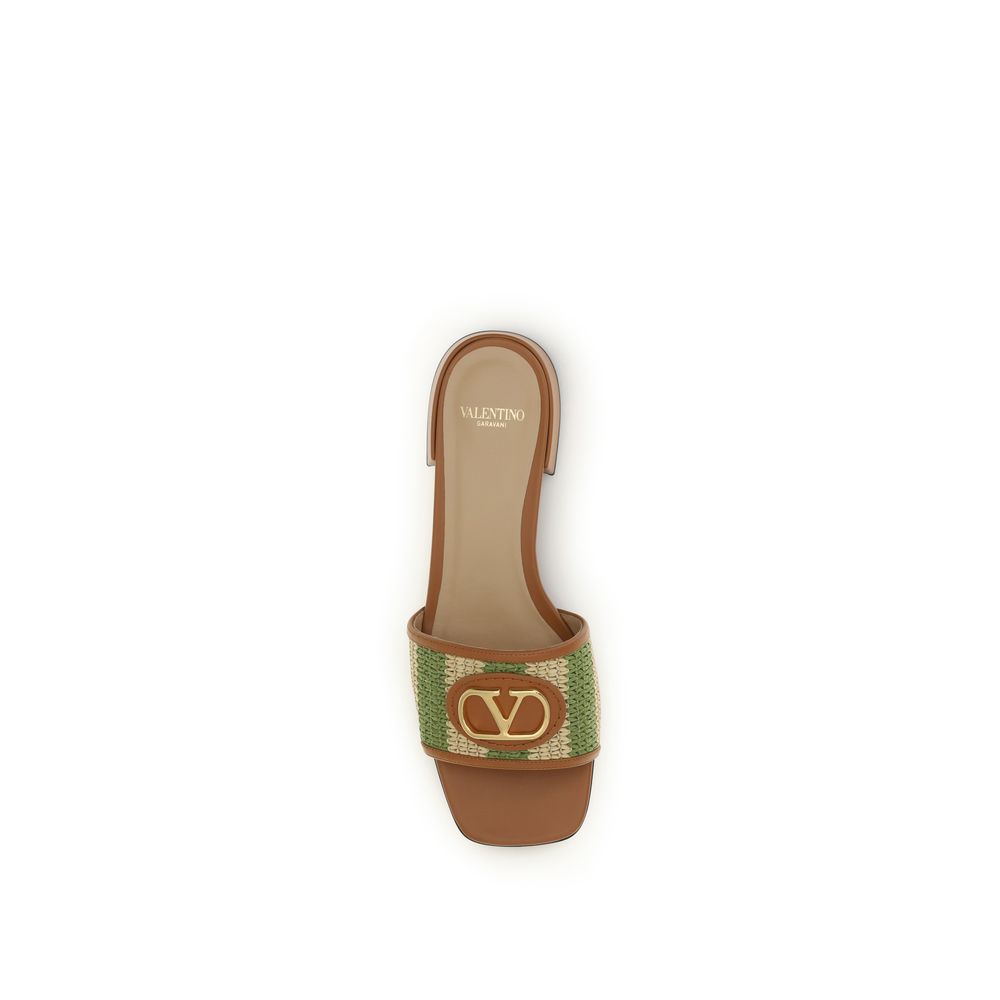 Valentino Garavani Multicolor Calf Leather Bos Taurus Sandals