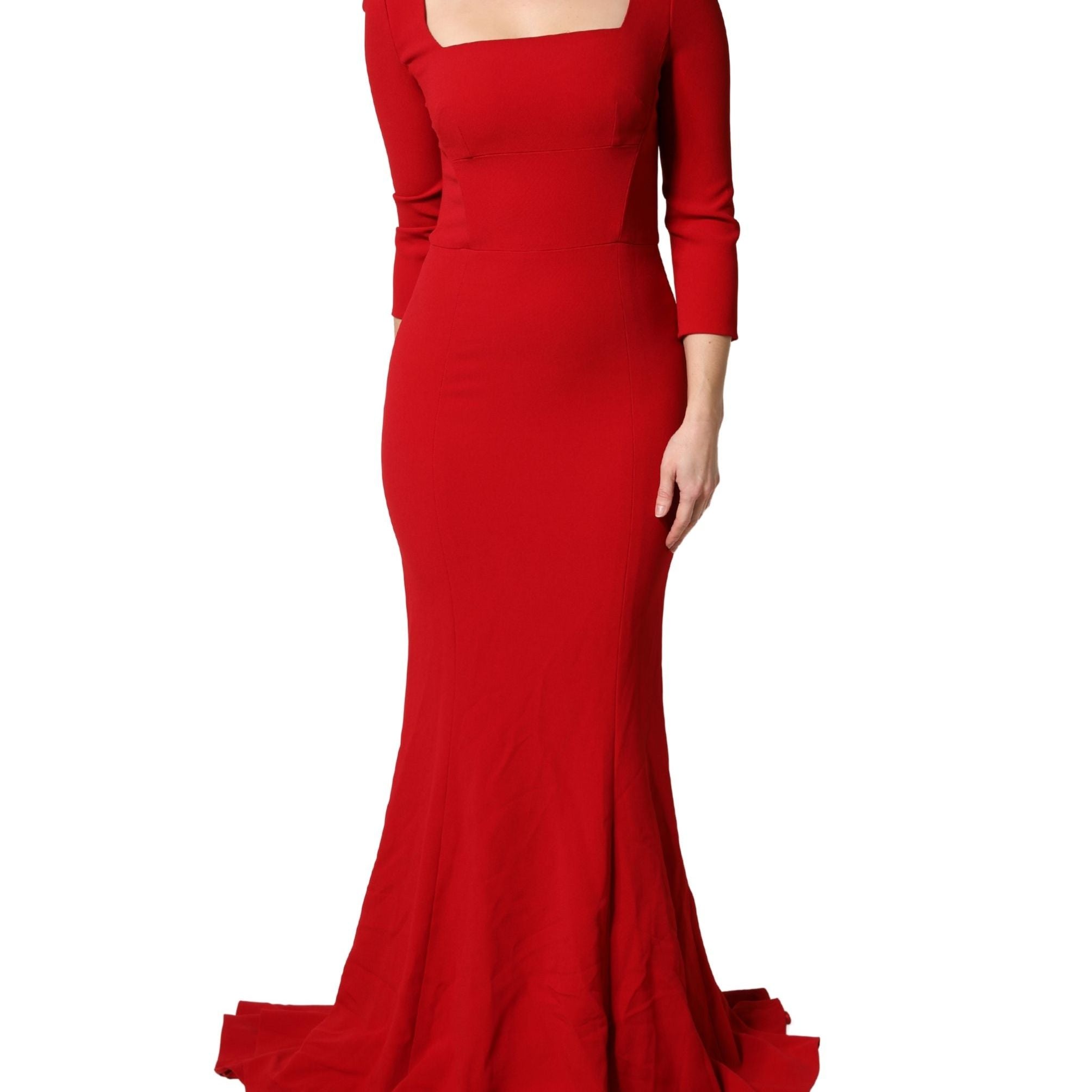Dolce & Gabbana Red Viscose Sheath Bodycon Mermaid Dress