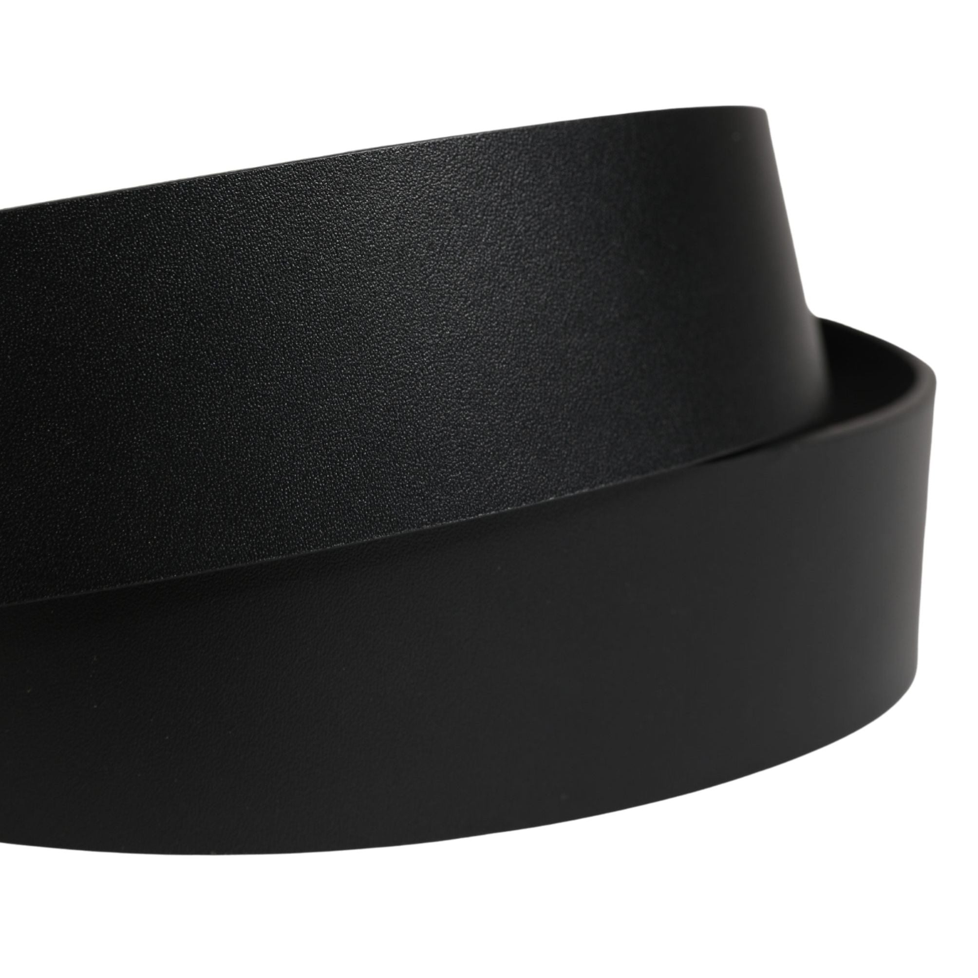 Dolce & Gabbana Black Calf Leather Ornate Metal Buckle Belt