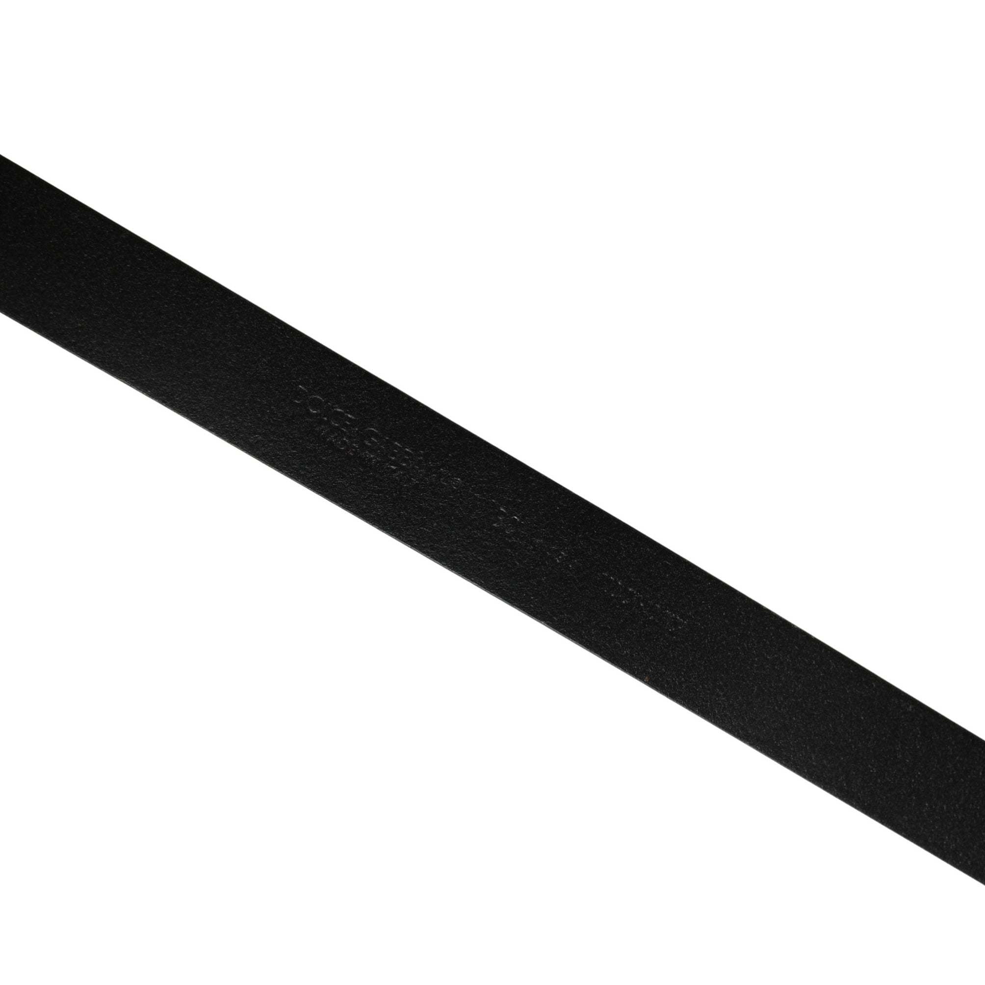 Dolce & Gabbana Men Black Classic Leather Metal Buckle Belt