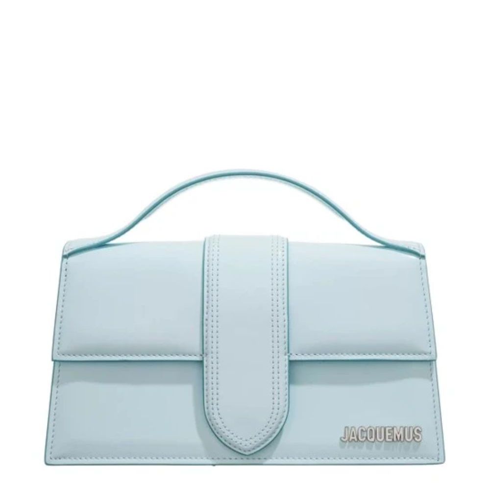 Jacquemus Pale blue Leather Le Grand Bambino Handbag