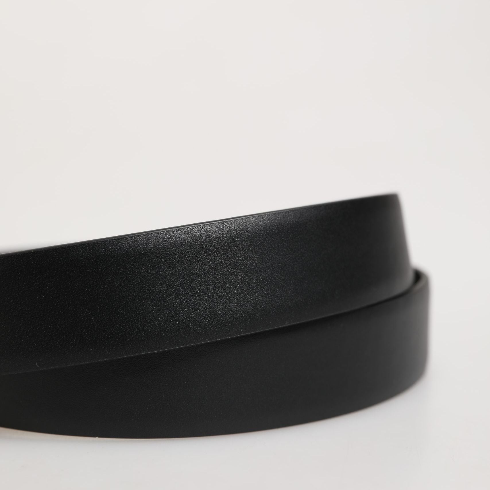 Dolce & Gabbana Men Black Classic Leather Metal Buckle Belt