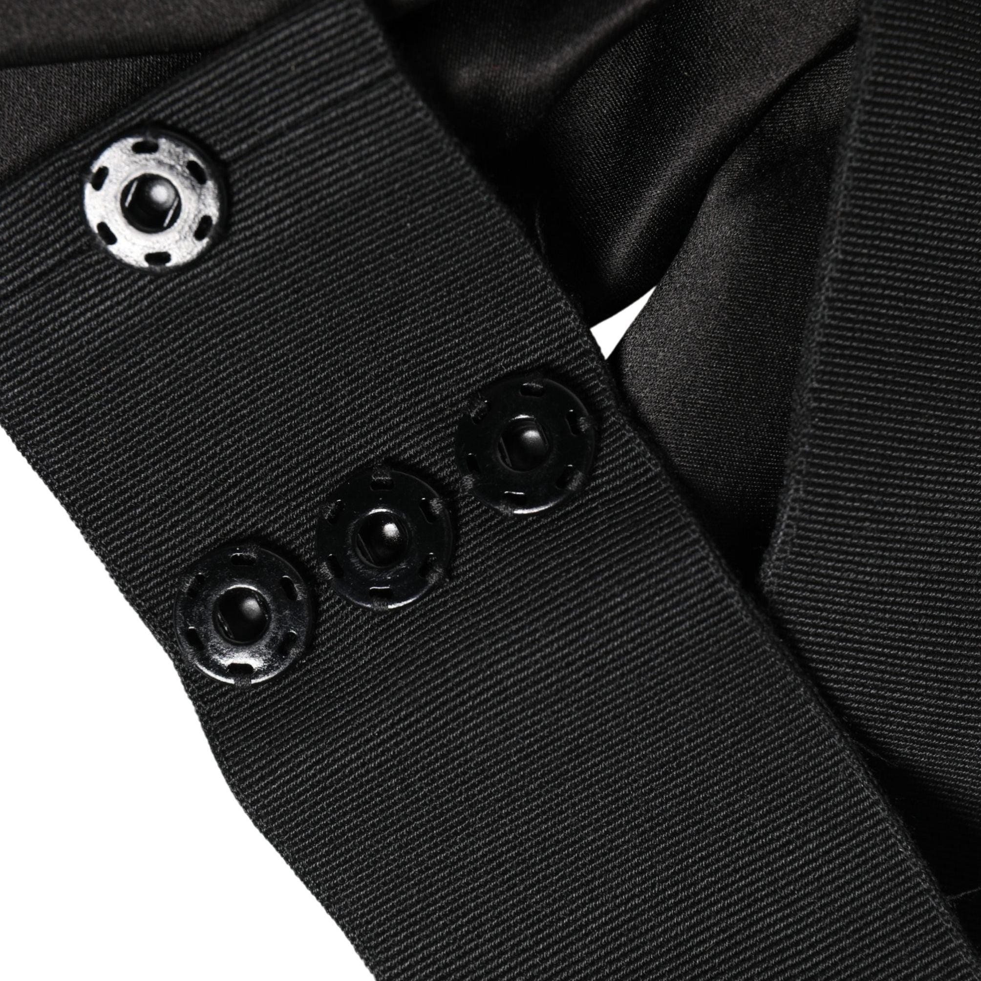 Dolce & Gabbana Black Silk Satin Sash Wide Waist Women Belt