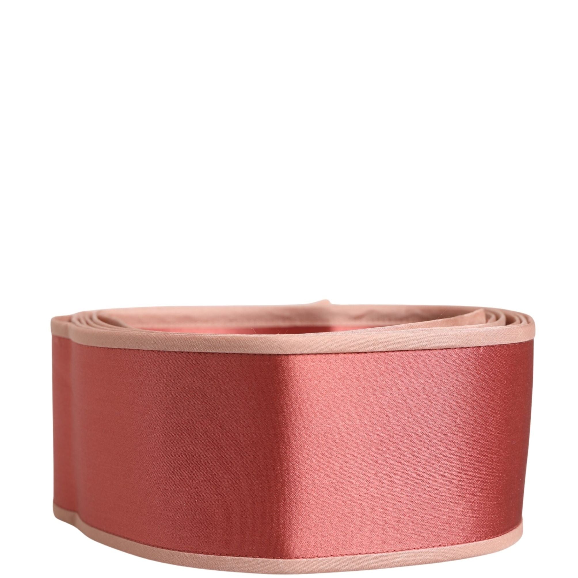 Dolce & Gabbana Pink Silk Satin Waist Women Cintura Belt