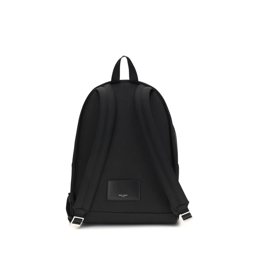 Saint Laurent Black Fabric Backpack