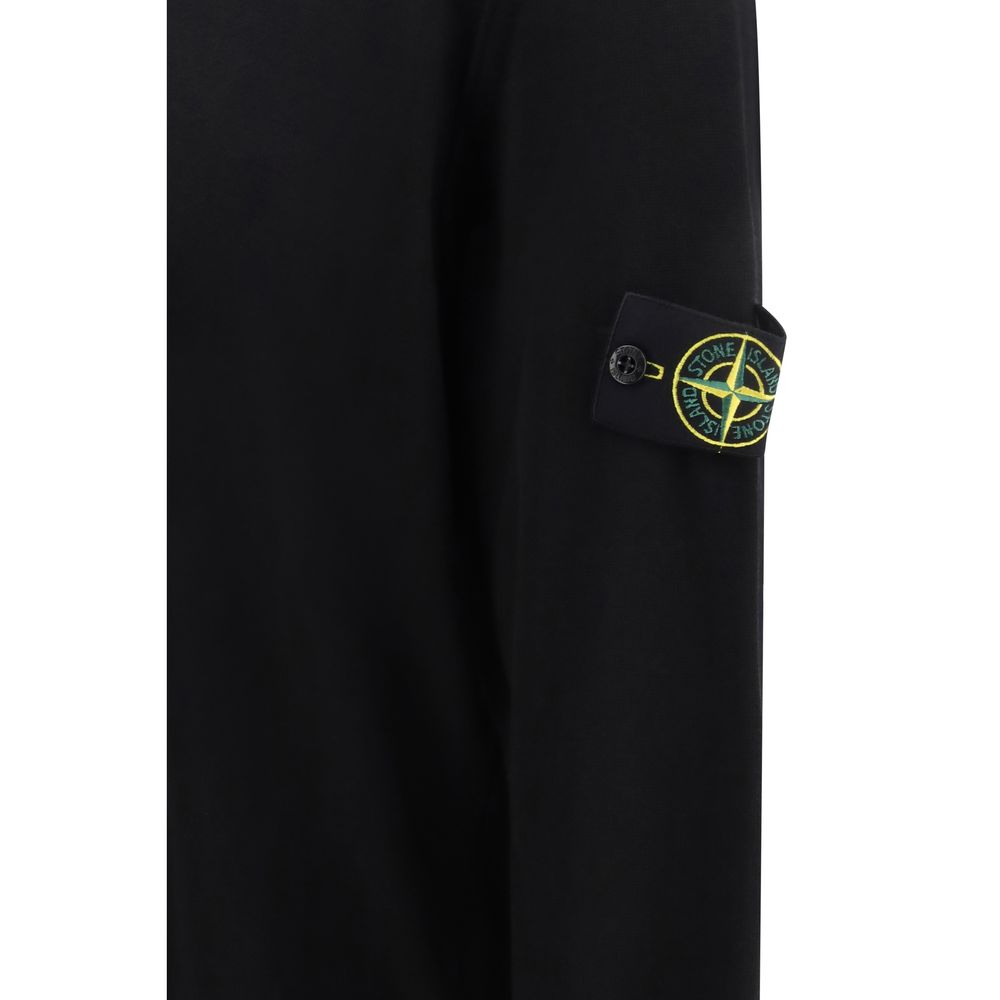 Stone Island Black Cotton Sweatshirt