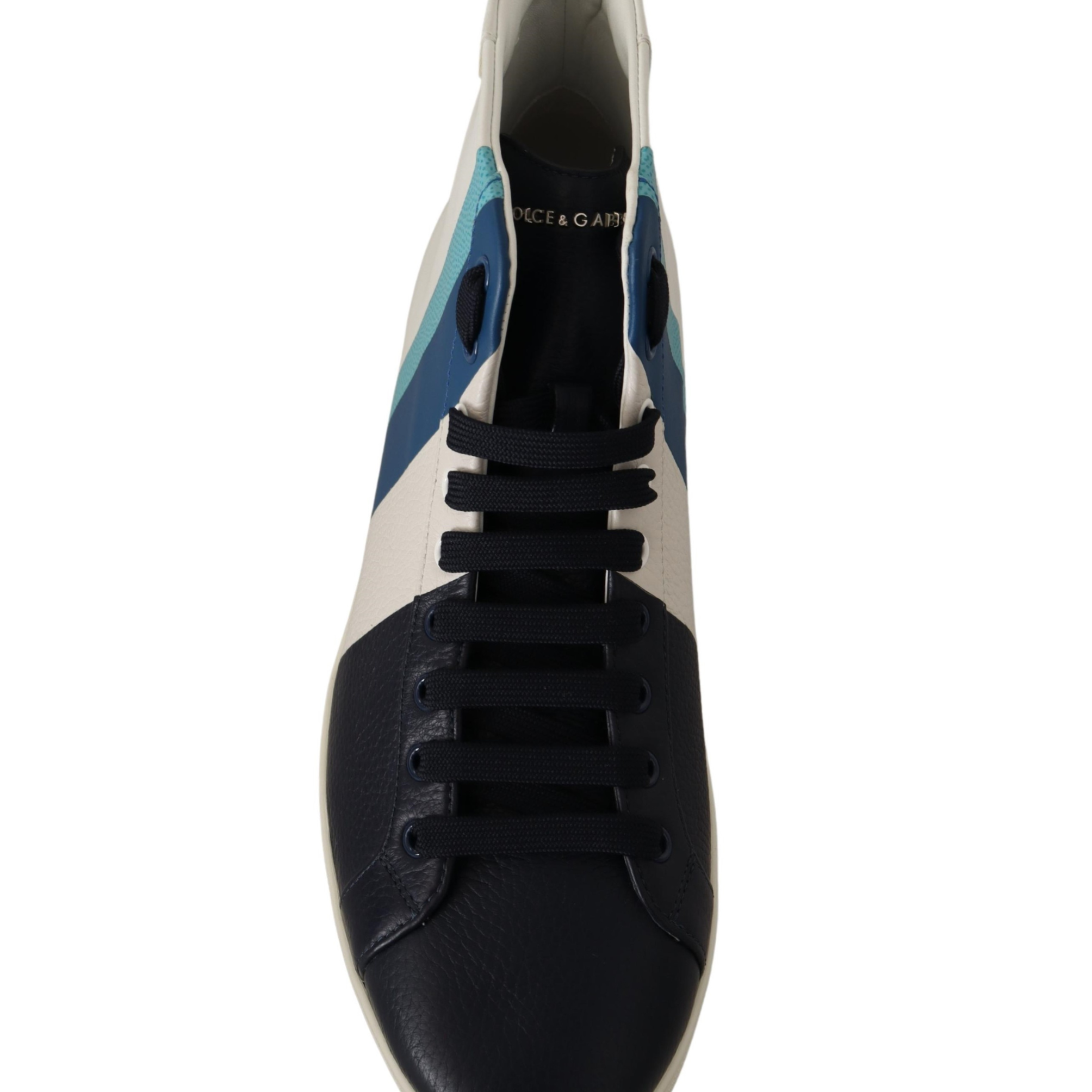 Dolce & Gabbana Multicolor Leather Mid Top Sneakers Shoes