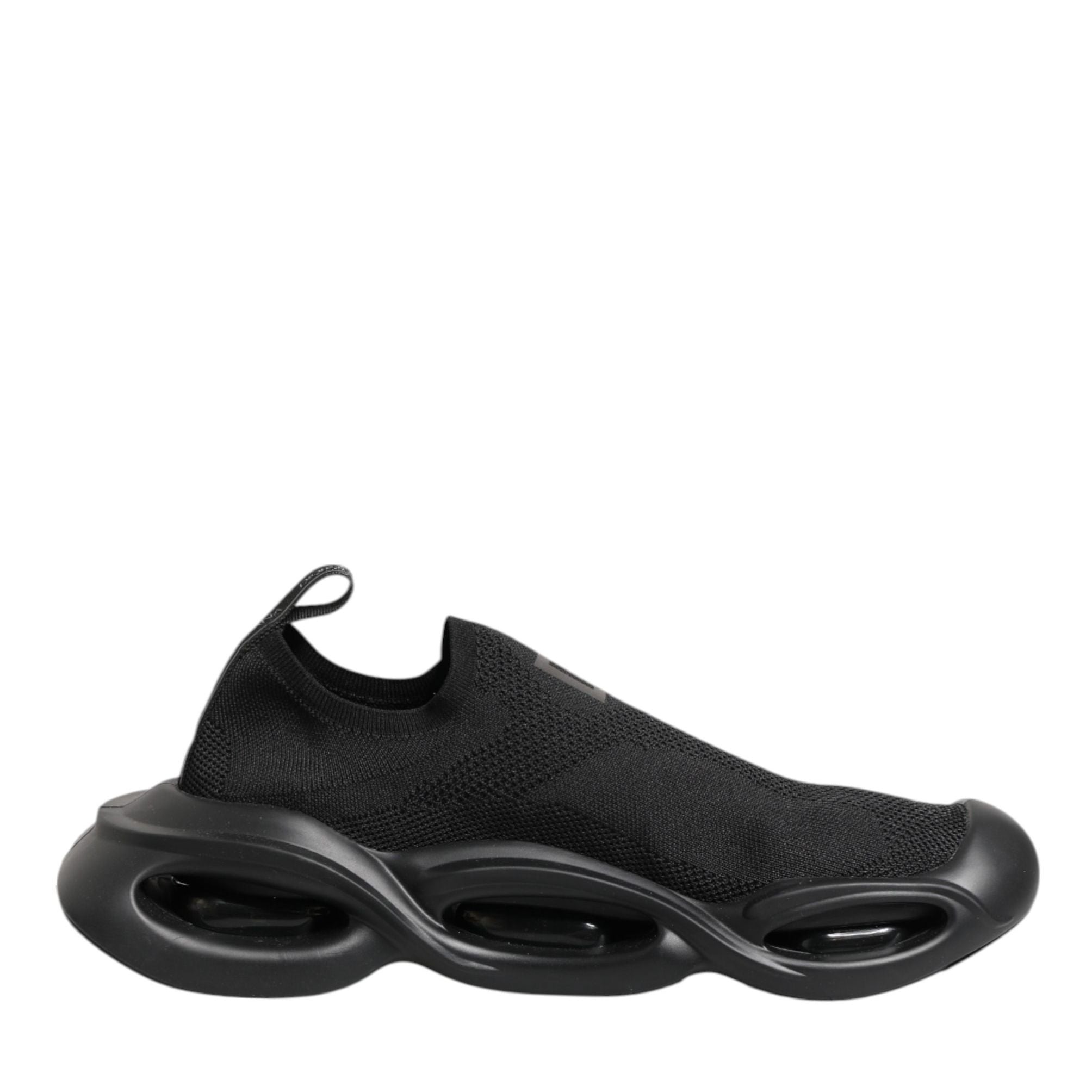 Dolce & Gabbana Black Slip On Wave Low Top Sneakers Shoes