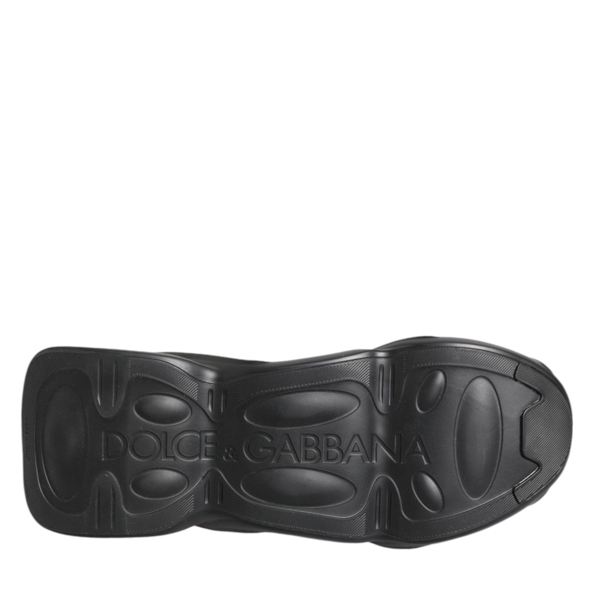 Dolce & Gabbana Black Slip On Wave Low Top Sneakers Shoes
