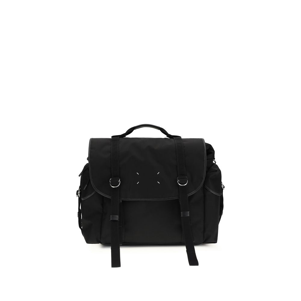 Maison Margiela Black Calf Leather Bos Taurus Shoulder Bag