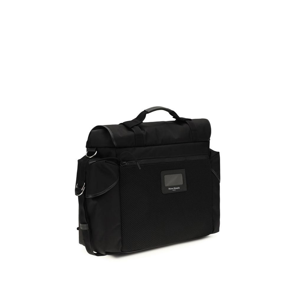 Maison Margiela Black Calf Leather Bos Taurus Shoulder Bag