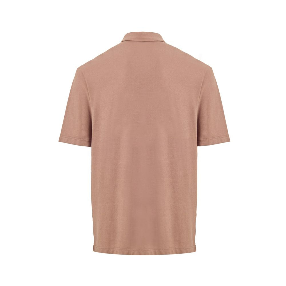 Gran Sasso Brown Cotton Polo Shirt