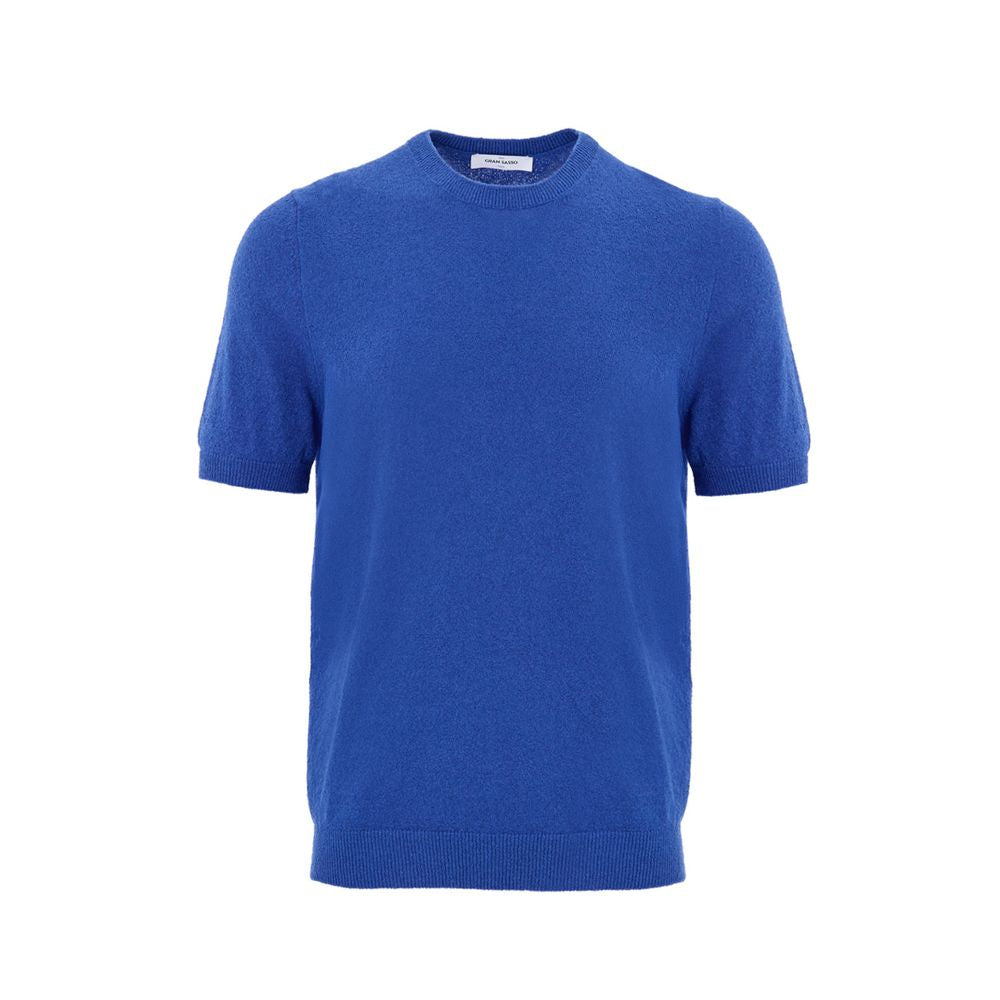 Gran Sasso Blue Cotton T-Shirt