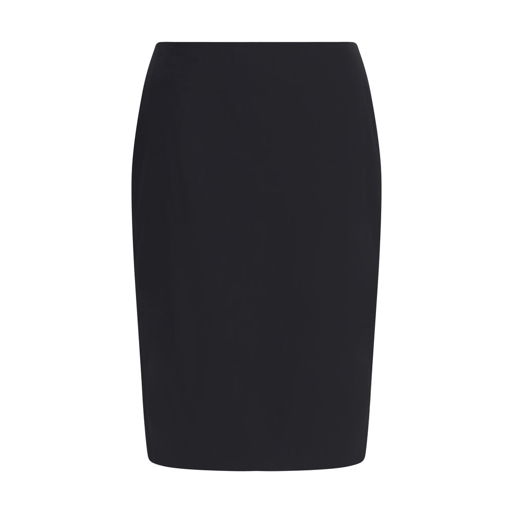 Saint Laurent Black Viscose Skirt