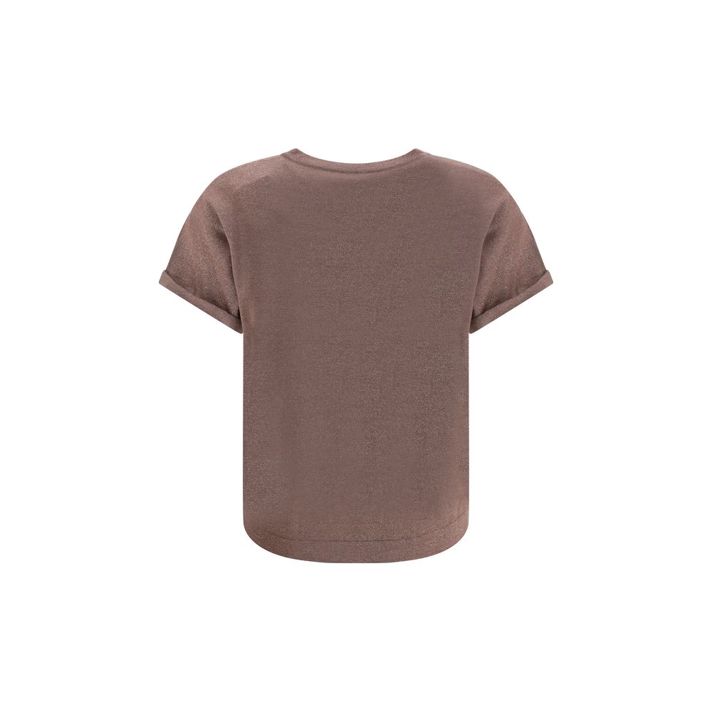 Brunello Cucinelli Brown Nylon T-Shirt
