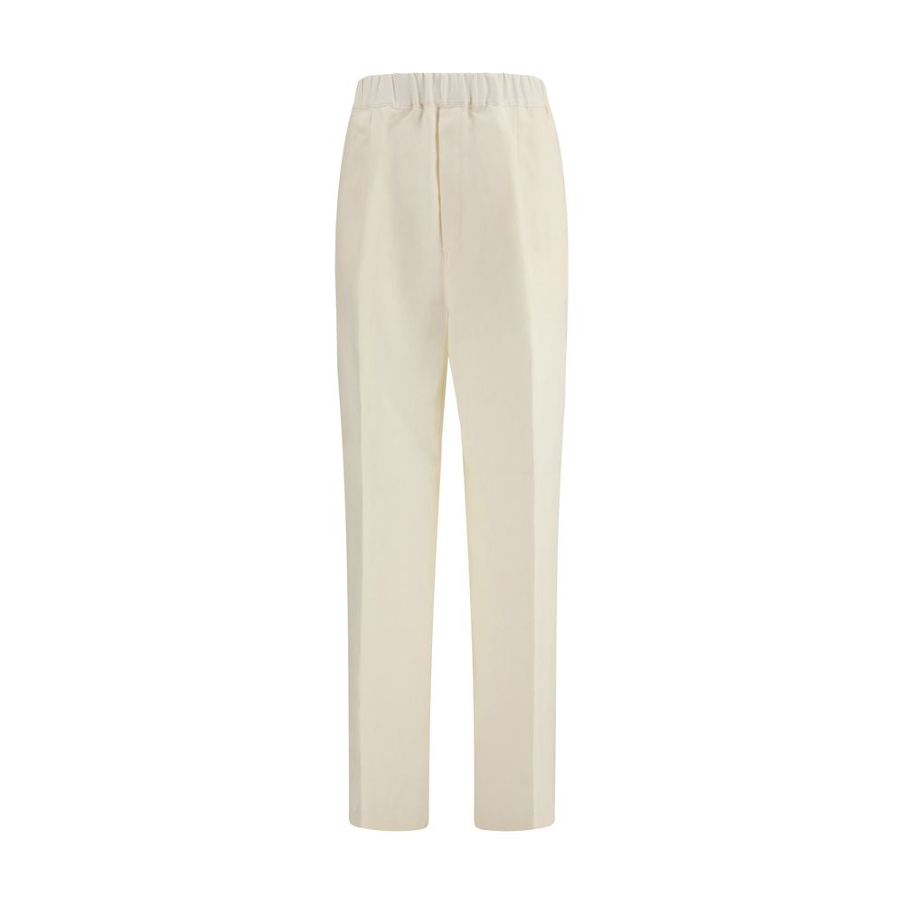 Laneus Beige Viscose Casual Pants